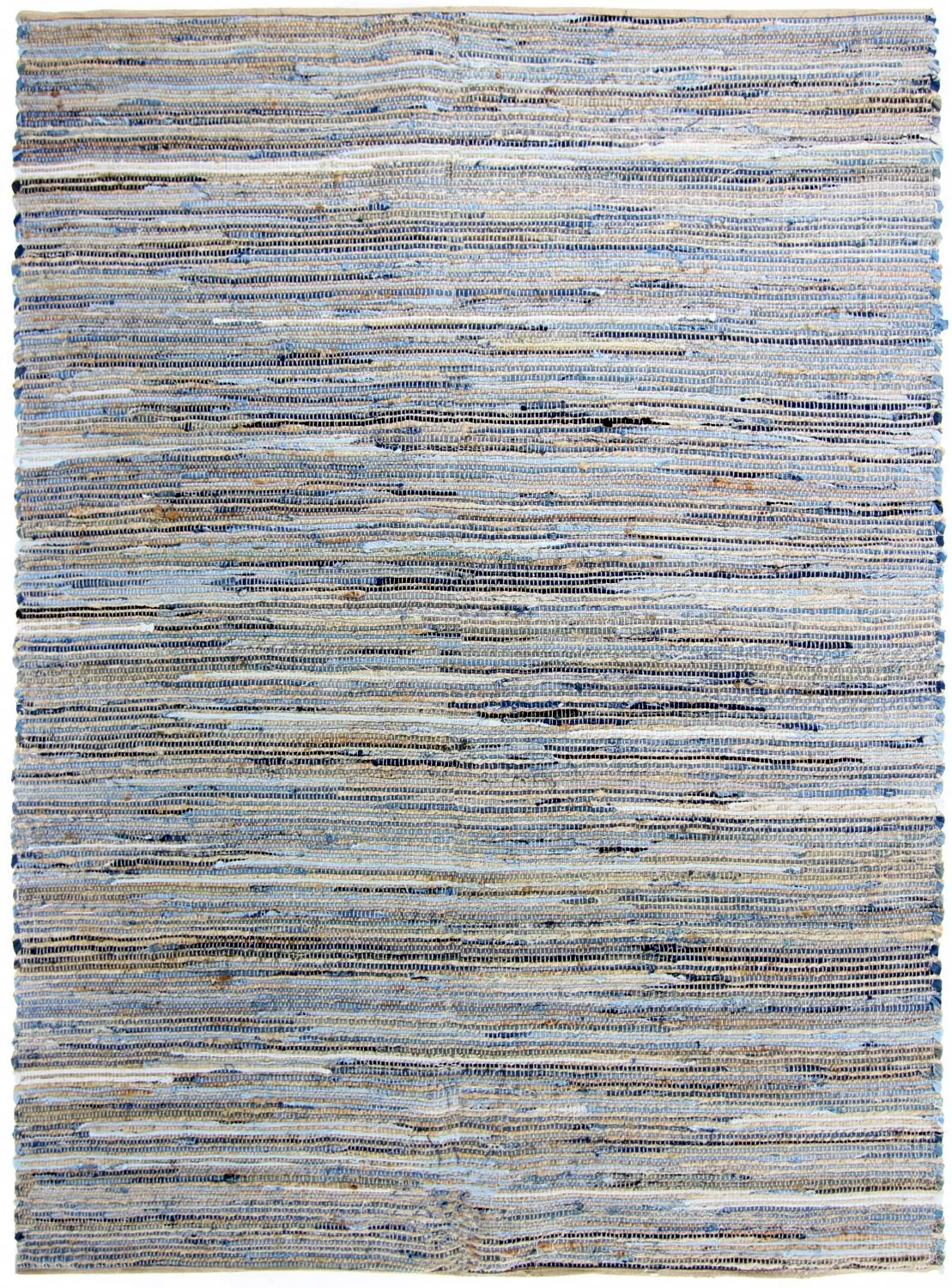 Tapis patchwork - Darsi (bleu/beige)
