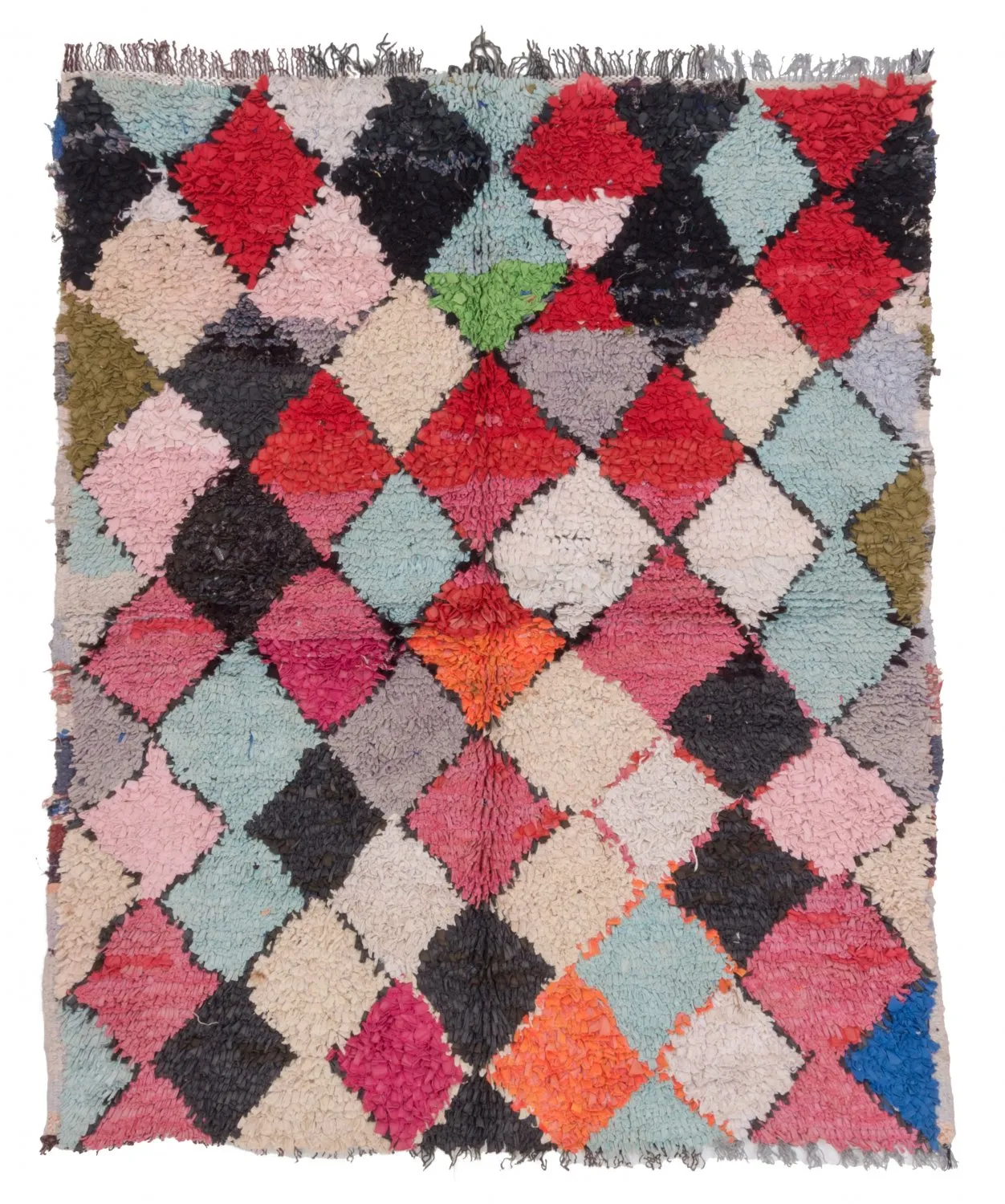 Tapis Marocain Berbère Boucherouite 150 x 120 cm