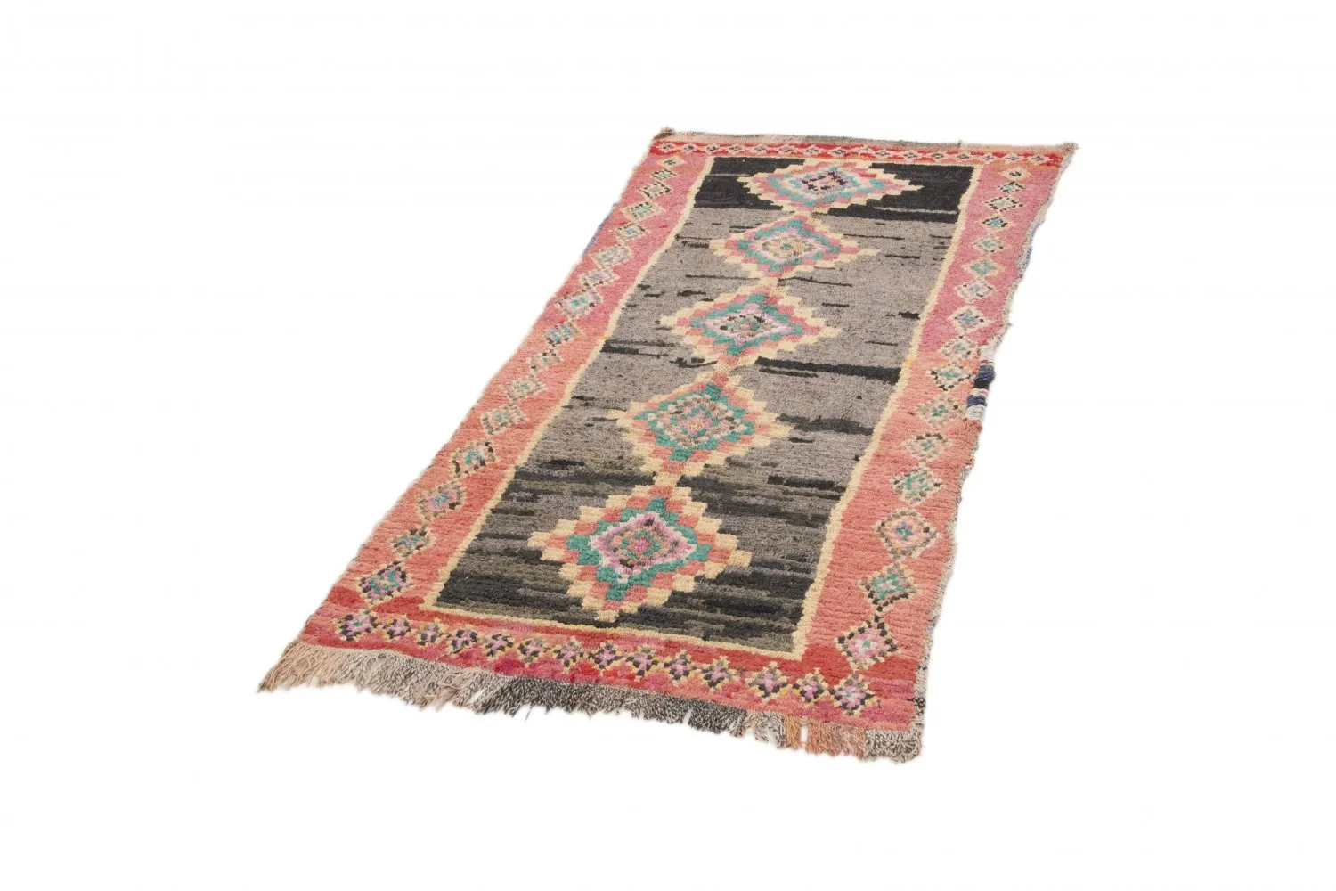 Tapis Marocain Berbère Boucherouite 225 x 105 cm
