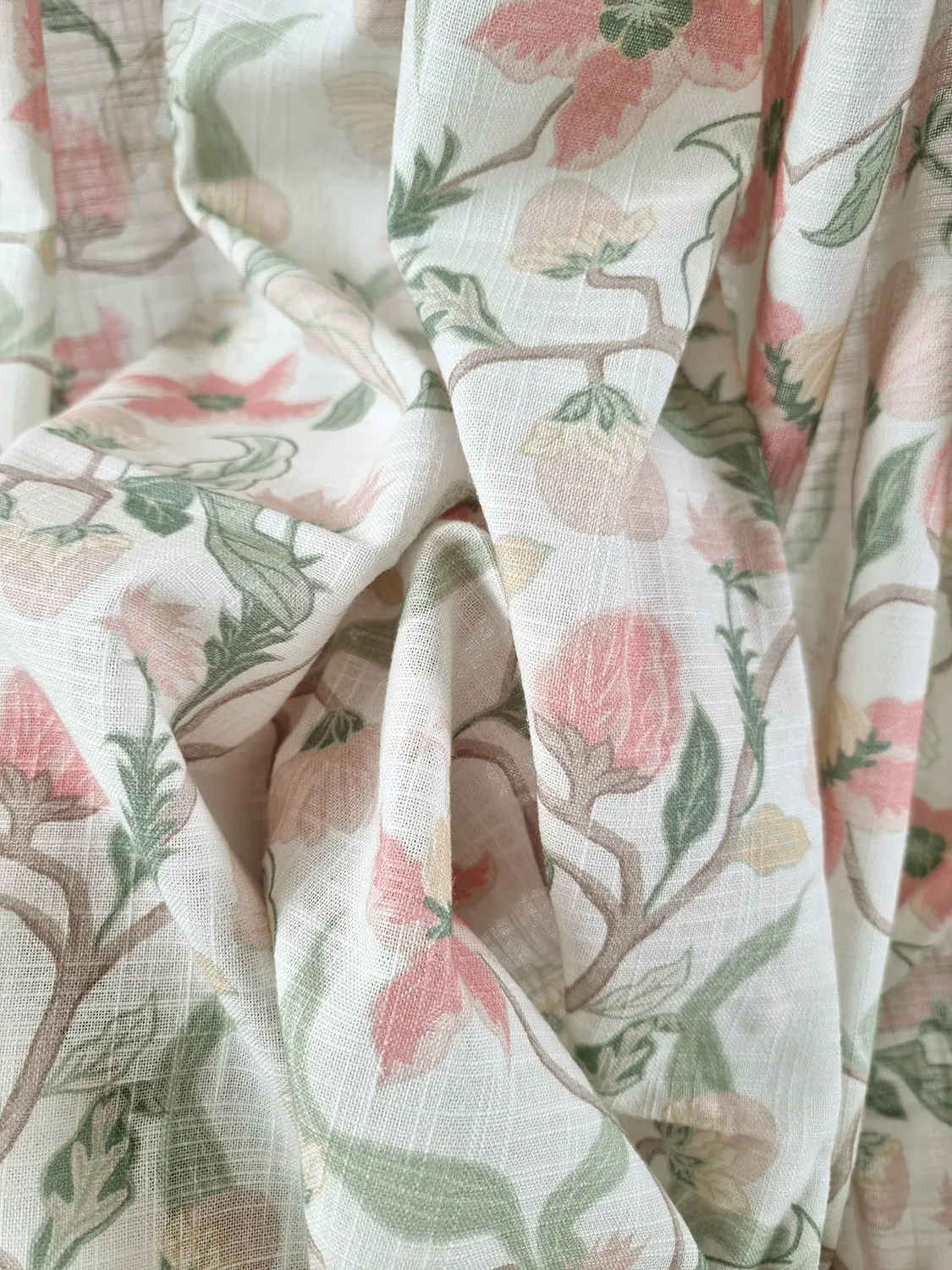 Rideaux - Rideau en coton - Sollan (rose)