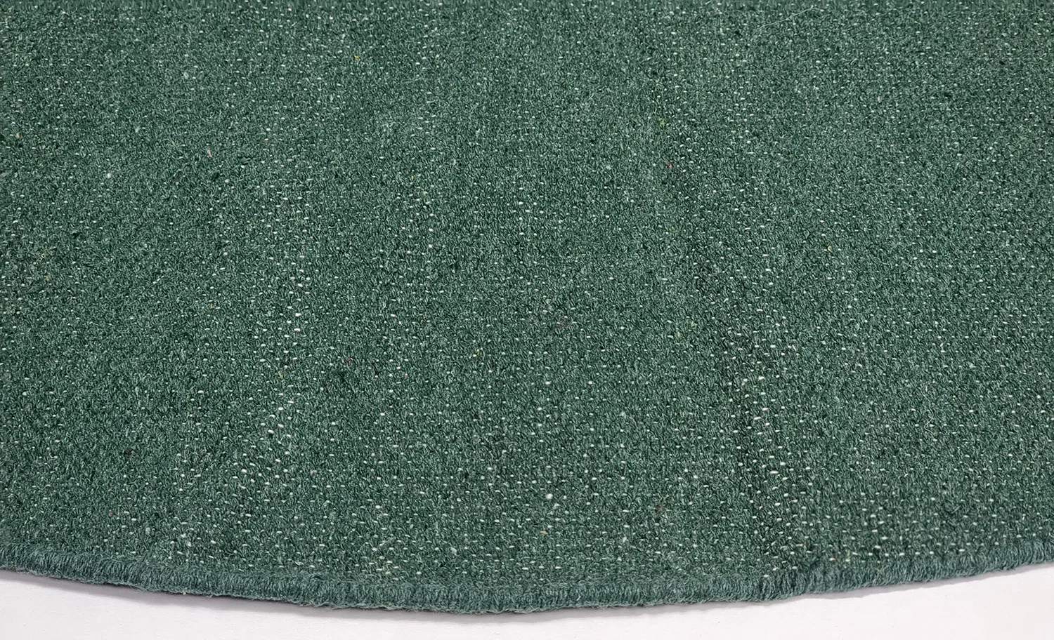 Tapis rond en coton - Billie (vert)