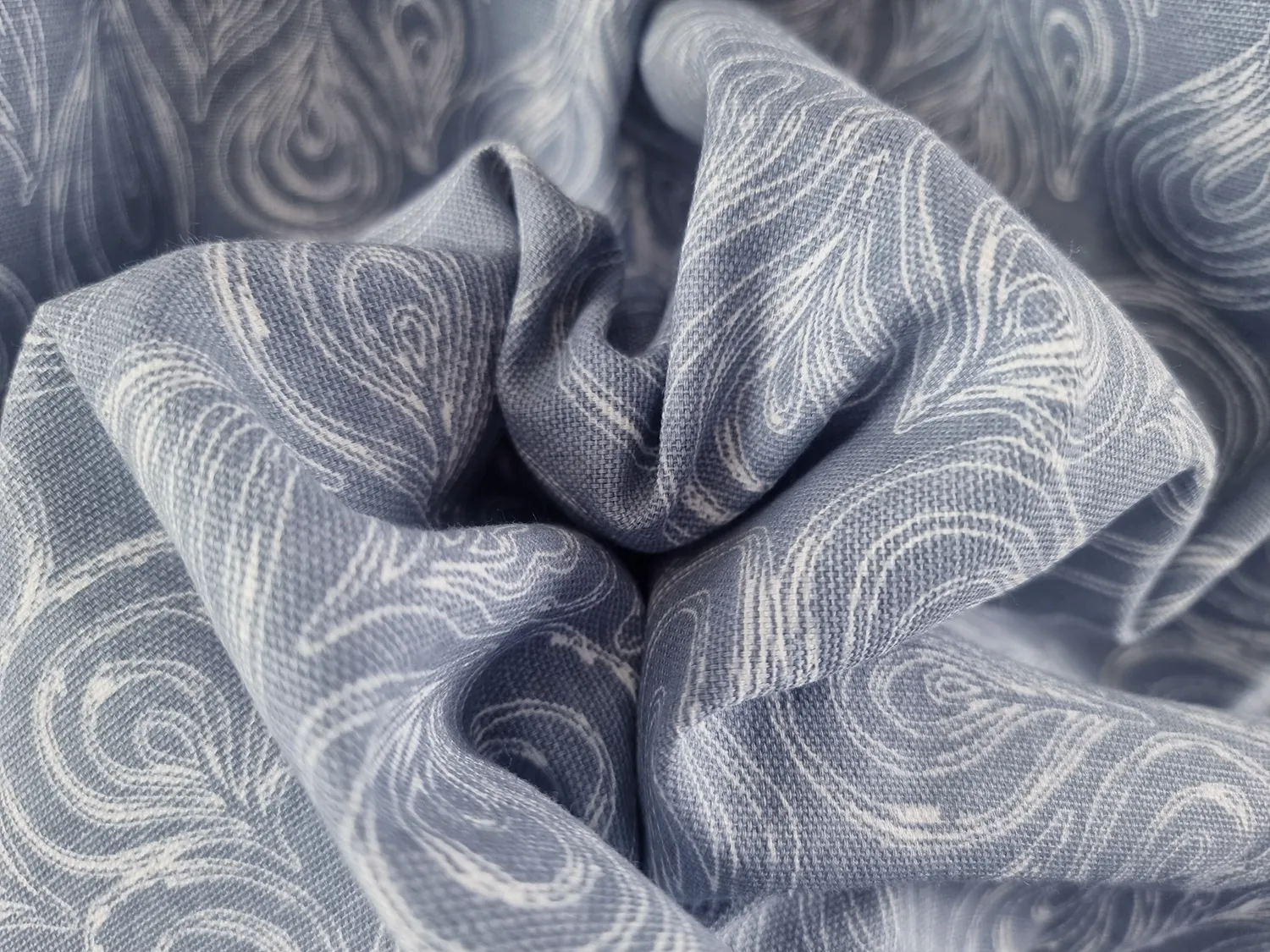 Rideaux - Rideau en coton Merja (bleu)