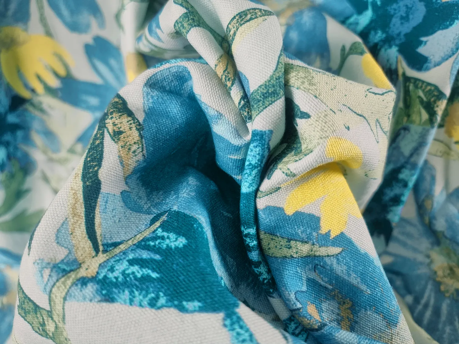 Rideaux - Rideau en coton Cutie (bleu)