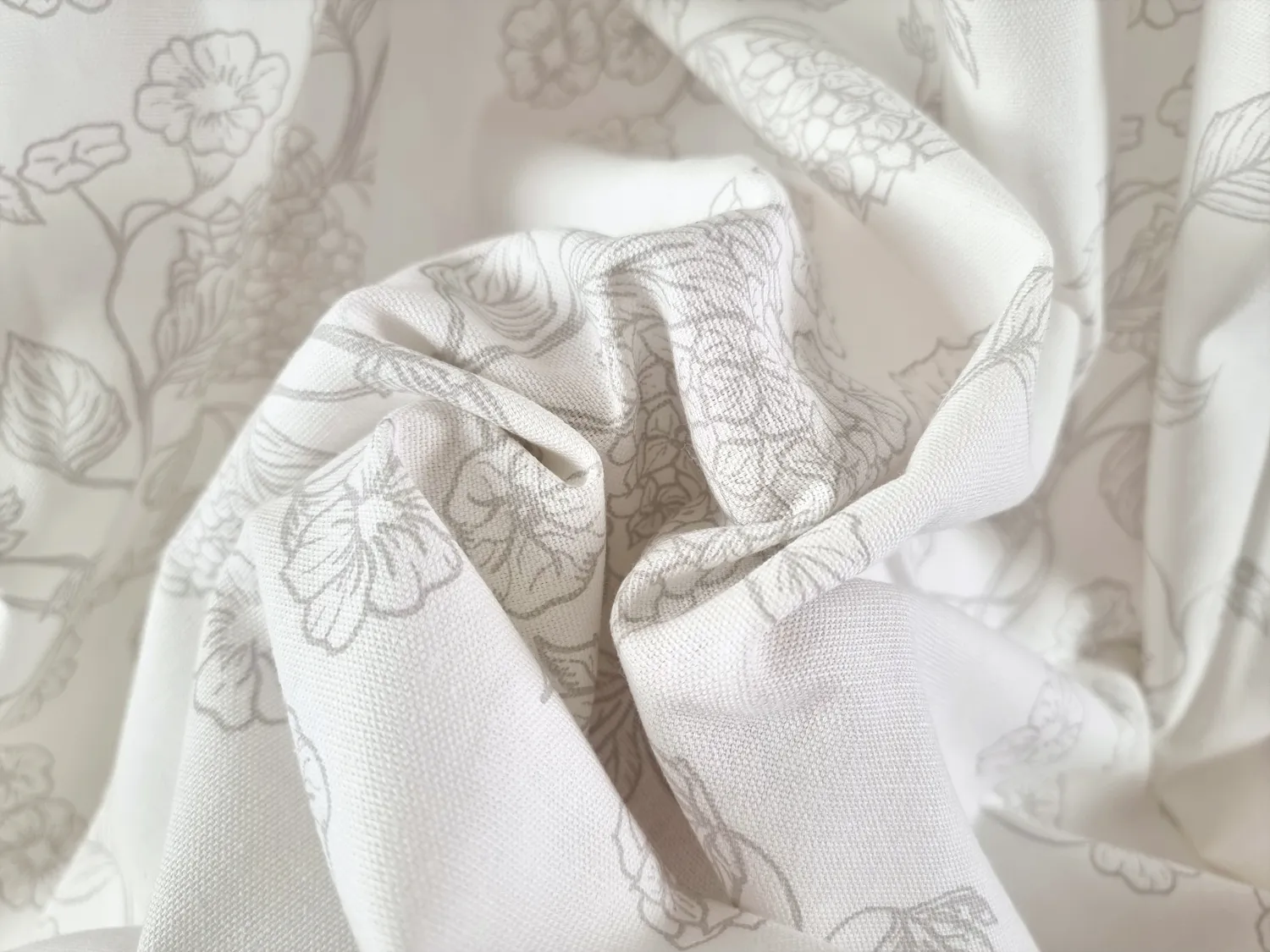 Rideaux - Rideau en coton Minna (gris)