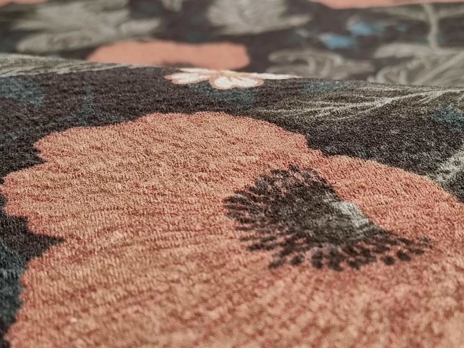 Tapis rond - Poppy (noir)
