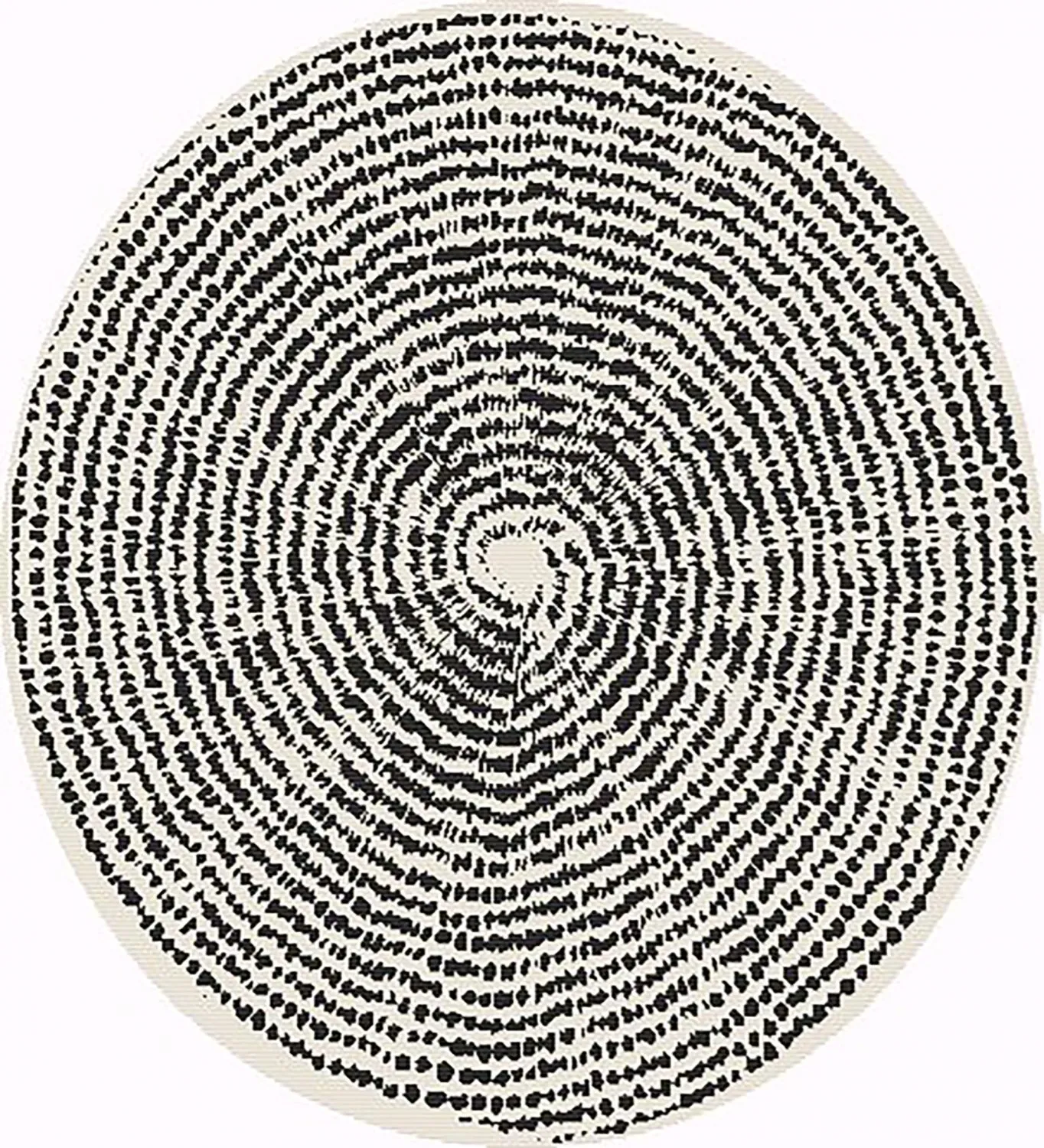 Tapis rond - Brussels Swirl (noir)