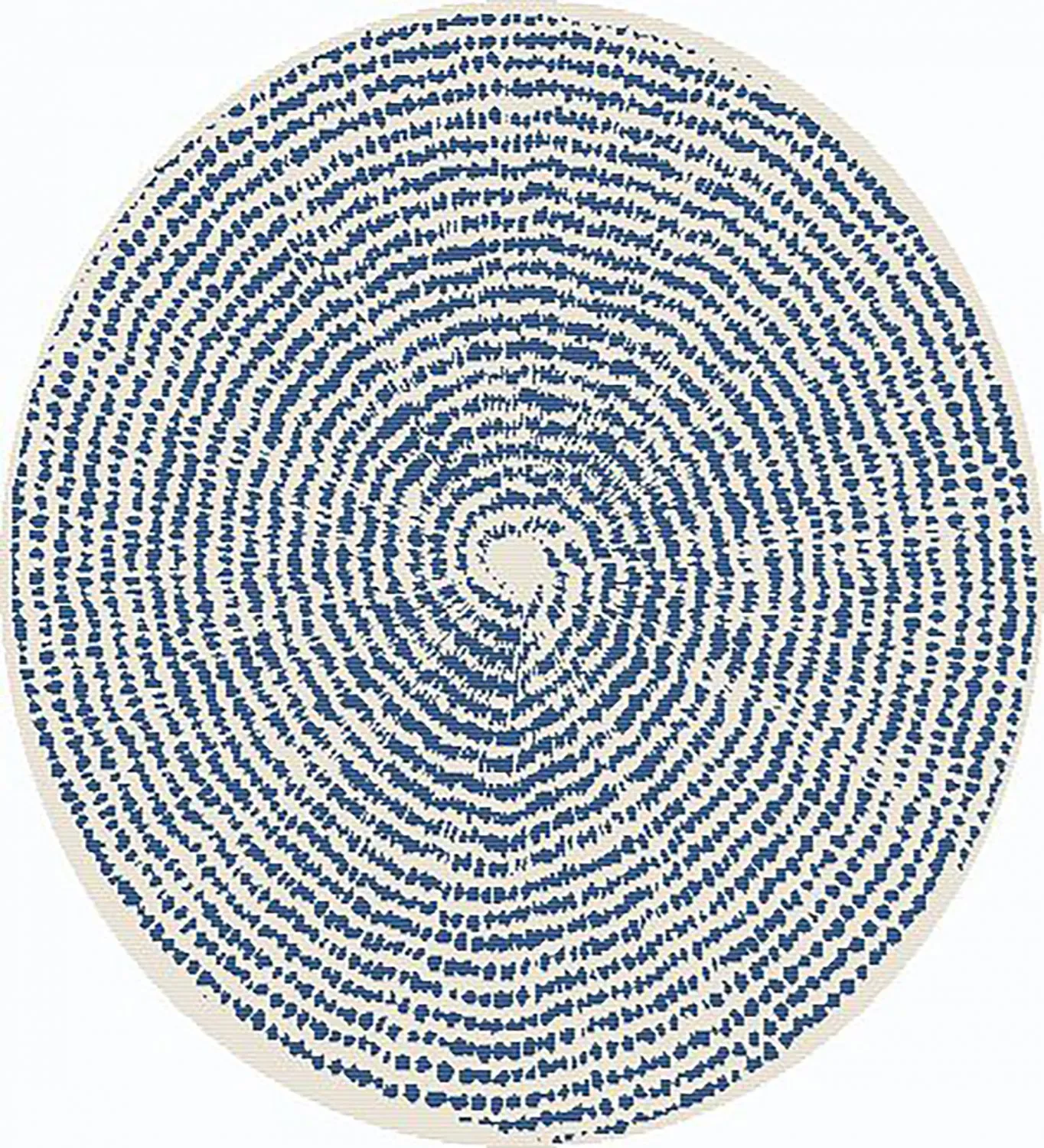 Tapis rond - Brussels Swirl (bleu)