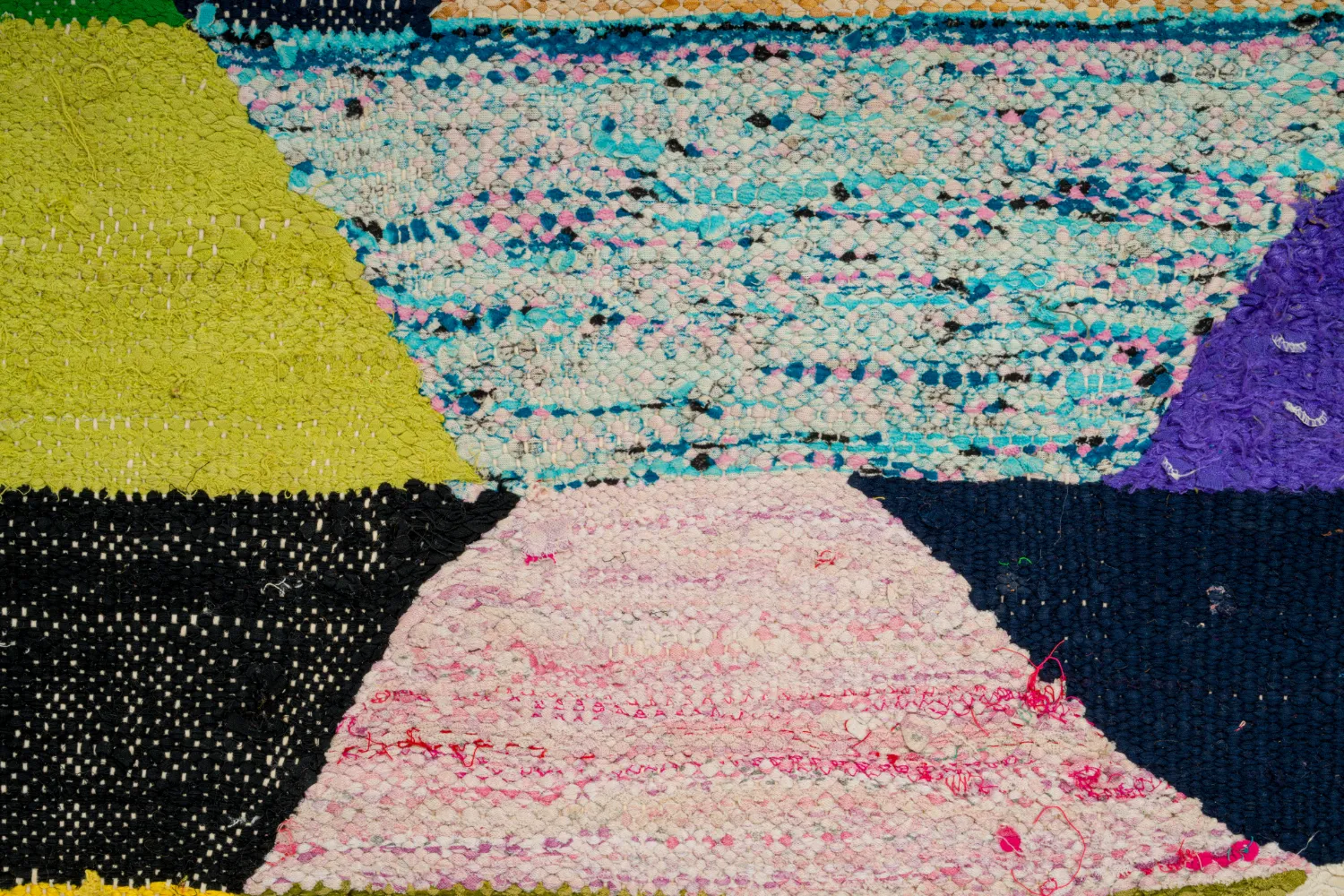 Tapis berbère marocain Boucherouite 165 x 265 cm