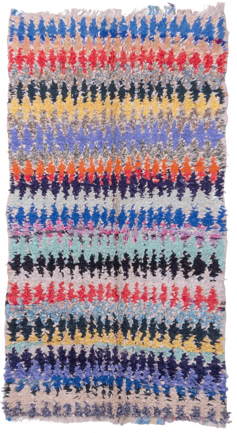 Tapis Marocain Berbère Boucherouite 230 x 125 cm