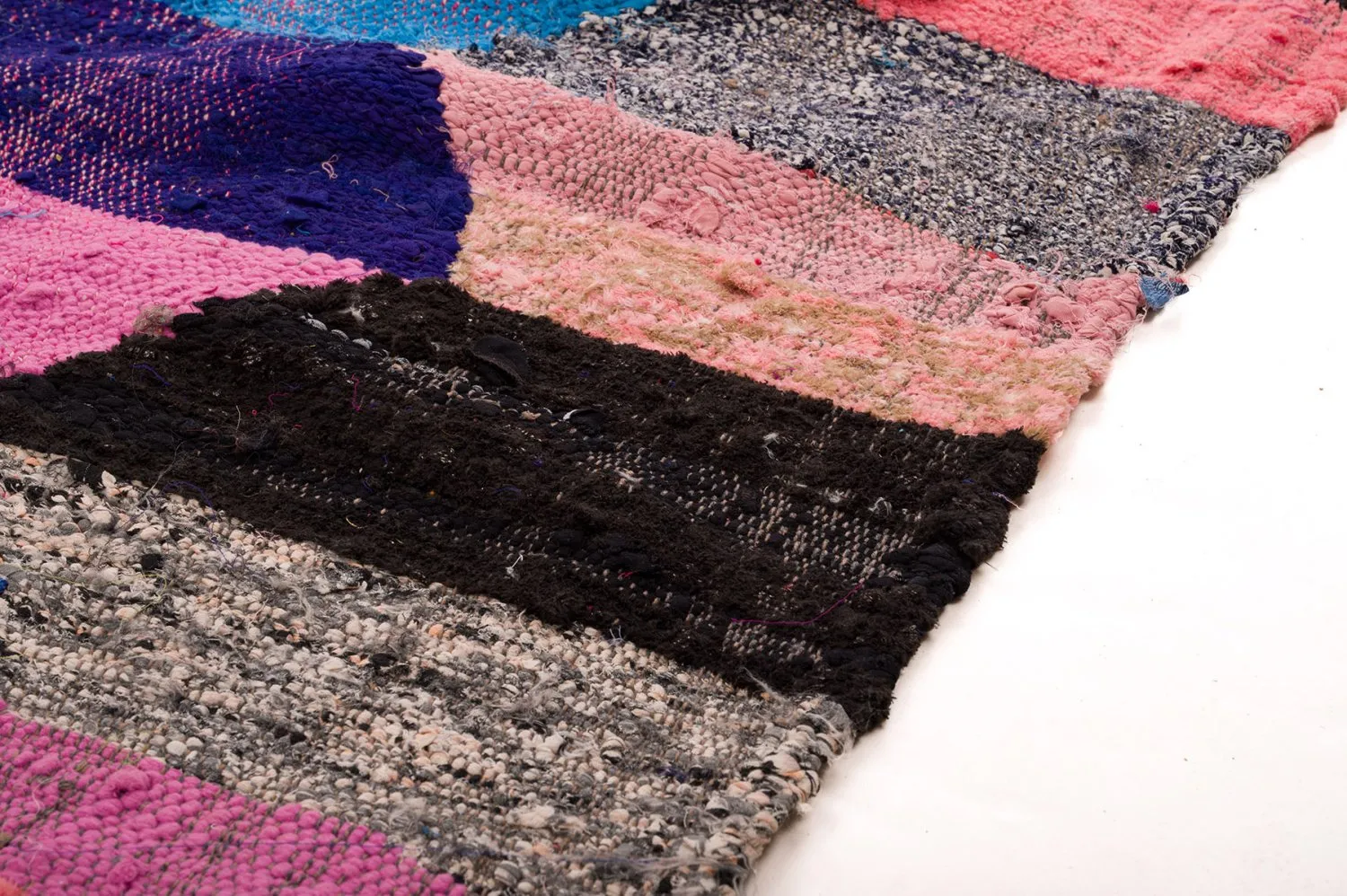 Tapis berbère marocain Boucherouite 150 x 305 cm