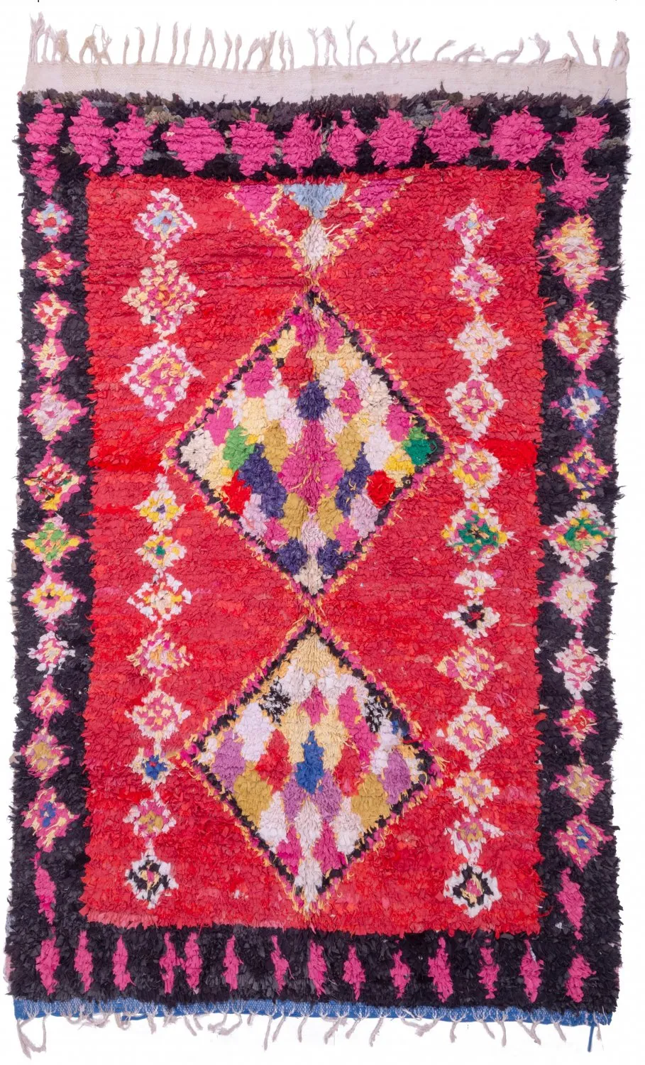 Tapis Marocain Berbère Boucherouite 255 x 165 cm