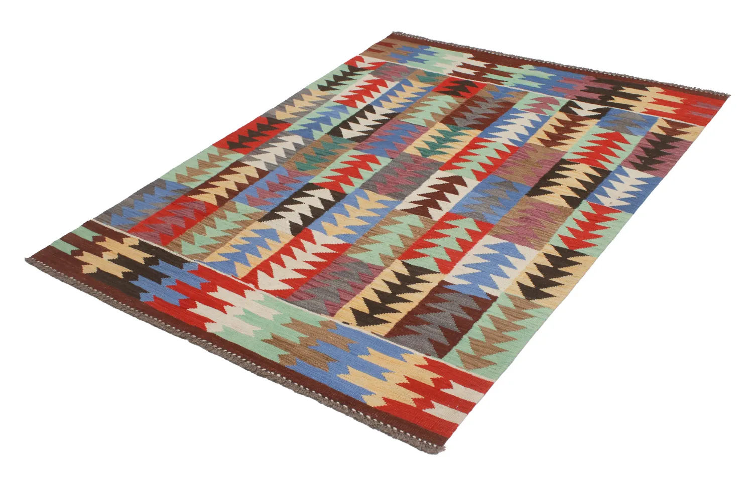 Tapis Oriental - Hazara Kelim Hand Woven - 154 x 201 cm
