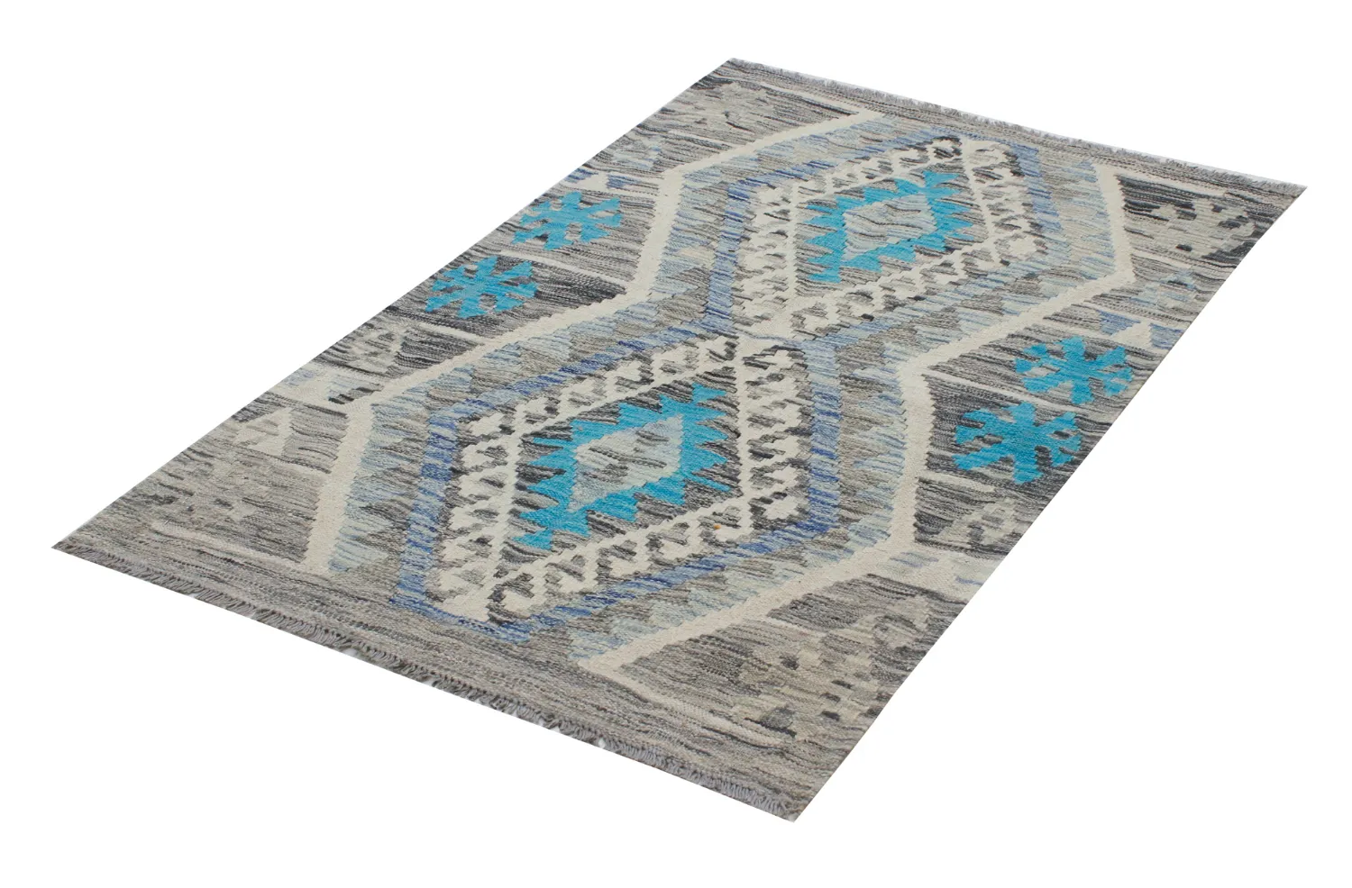 Tapis Oriental - Vegi Kelim Hand Woven - 86 x 123 cm