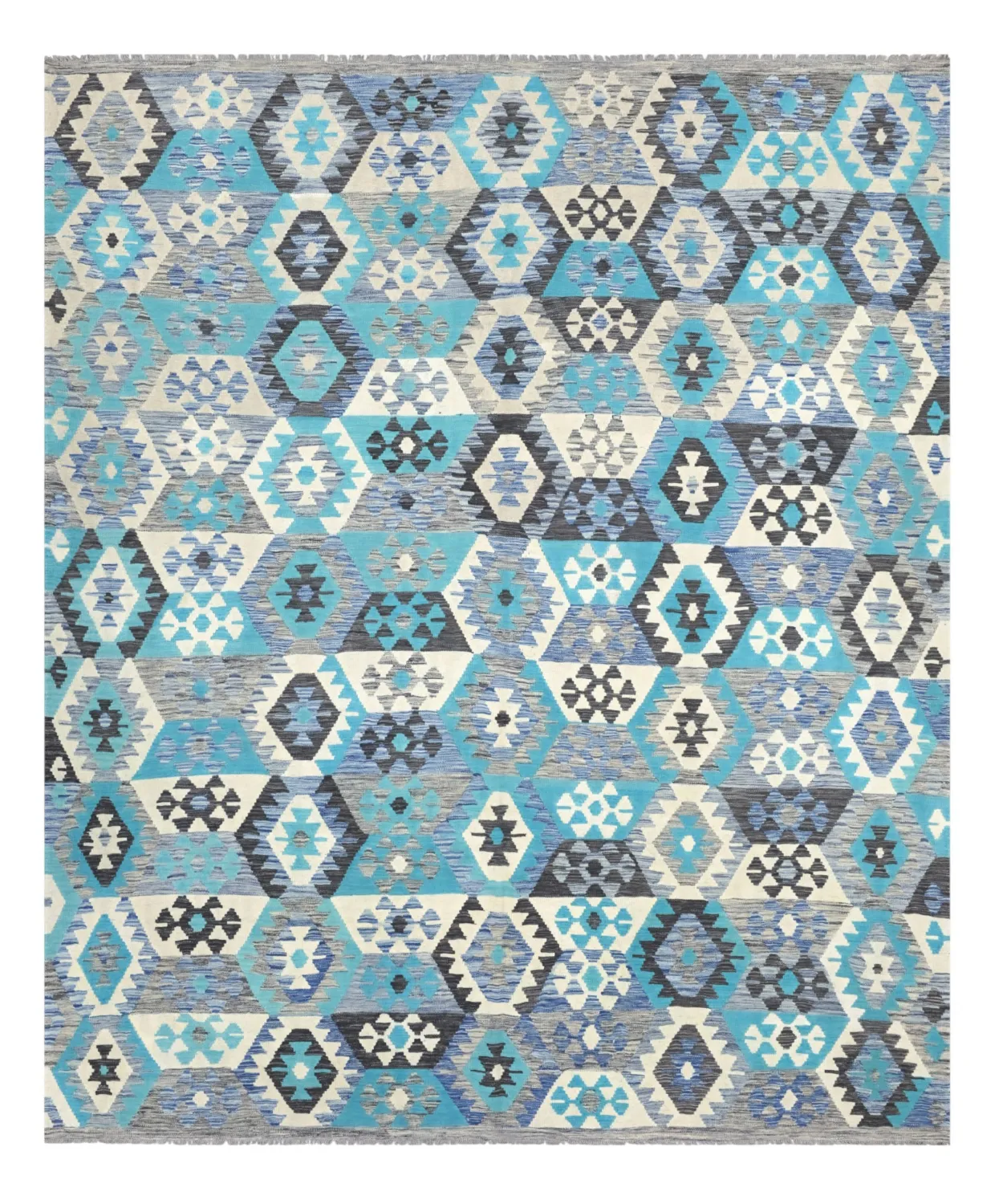 Tapis Oriental - Vegi Kelim Hand Woven - 251 x 305 cm