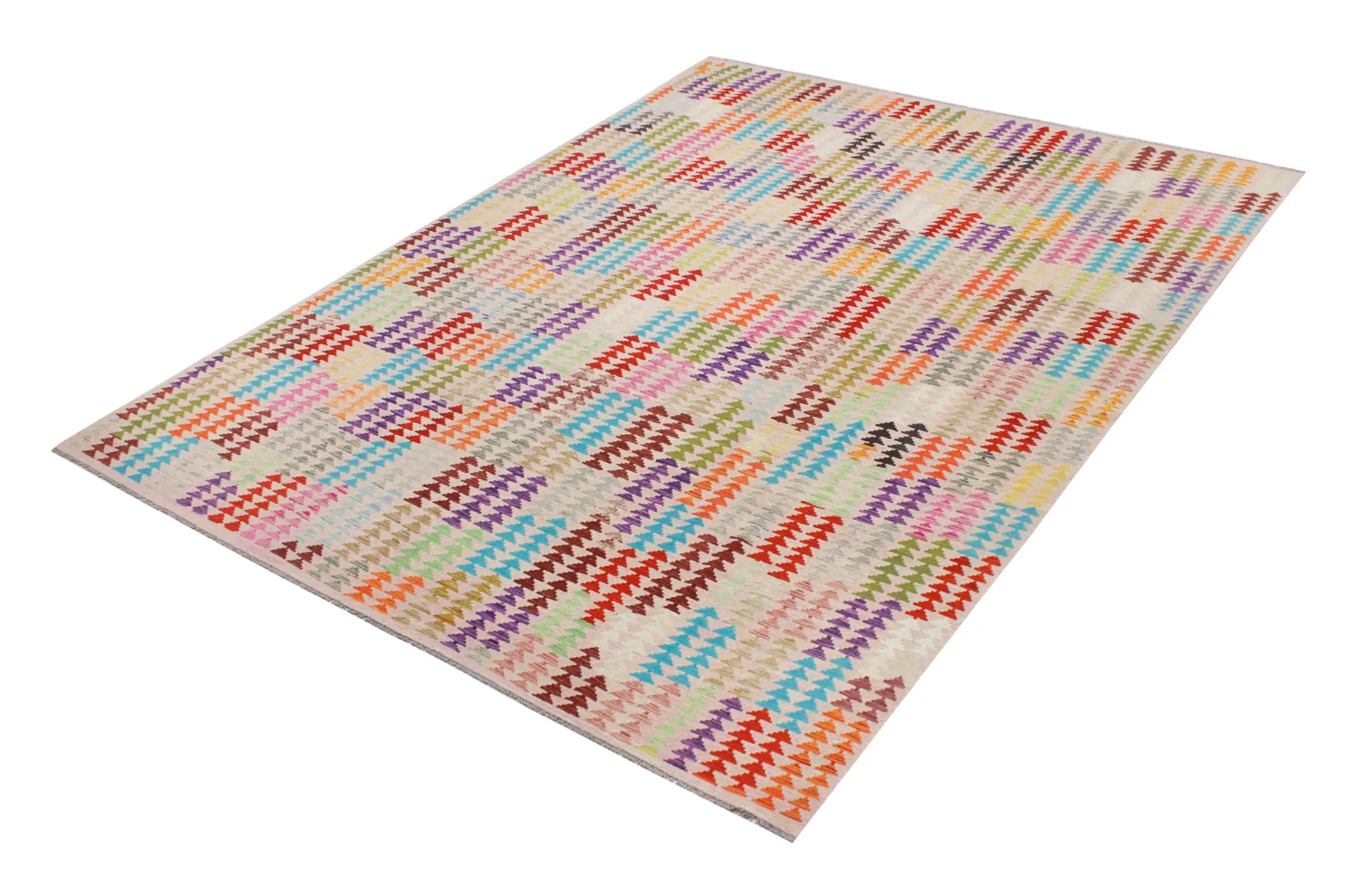Tapis Oriental - Vegi Kelim Hand Woven - 298 x 403 cm