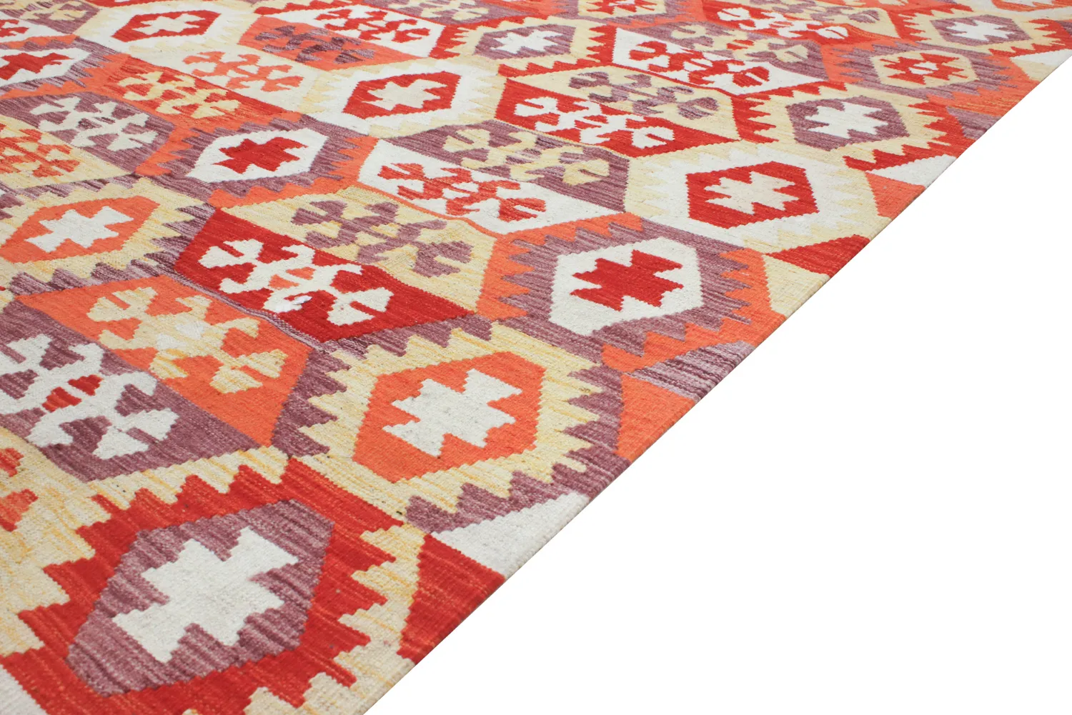 Tapis Oriental - Vegi Kelim Hand Woven - 248 x 352 cm