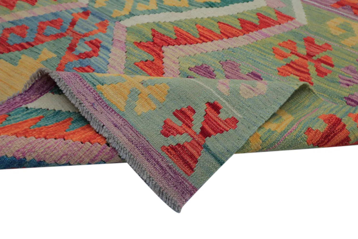 Tapis Oriental - Vegi Kelim Hand Woven - 200 x 293 cm