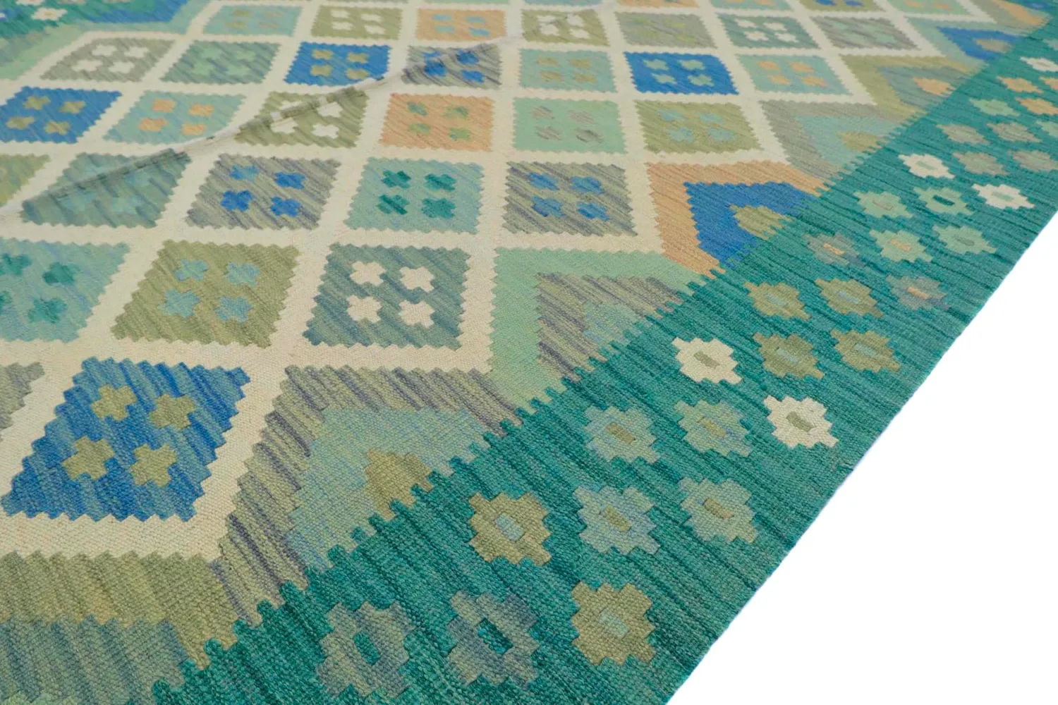 Tapis Oriental - Vegi Kelim Hand Woven - 169 x 248 cm