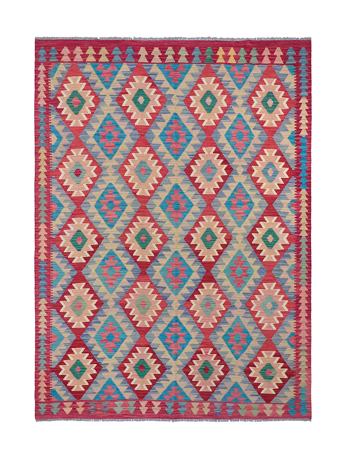 Tapis Oriental - Vegi Kelim Hand Woven - 175 x 245 cm