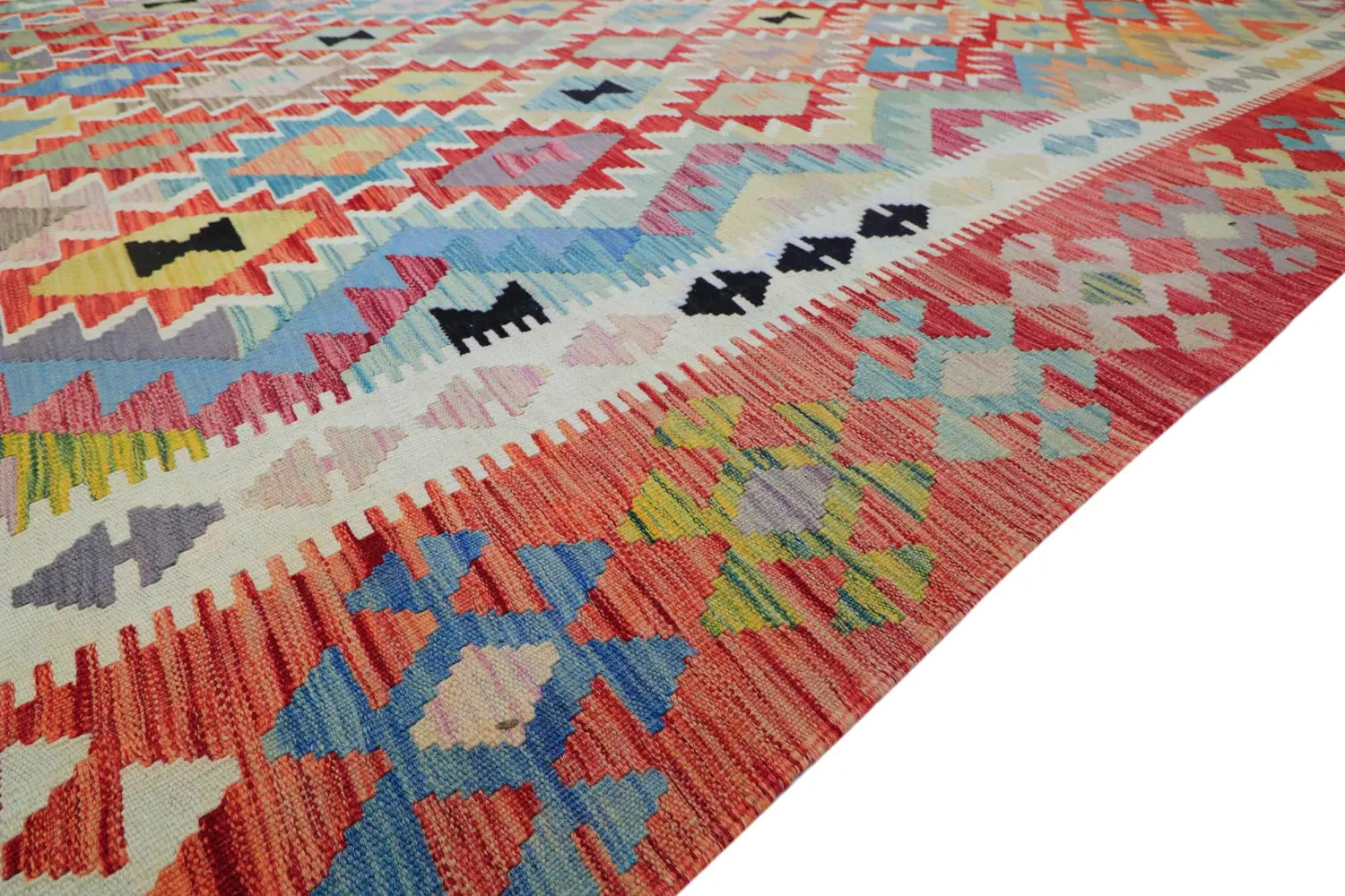 Tapis Oriental - Vegi Kelim Hand Woven - 323 x 415 cm