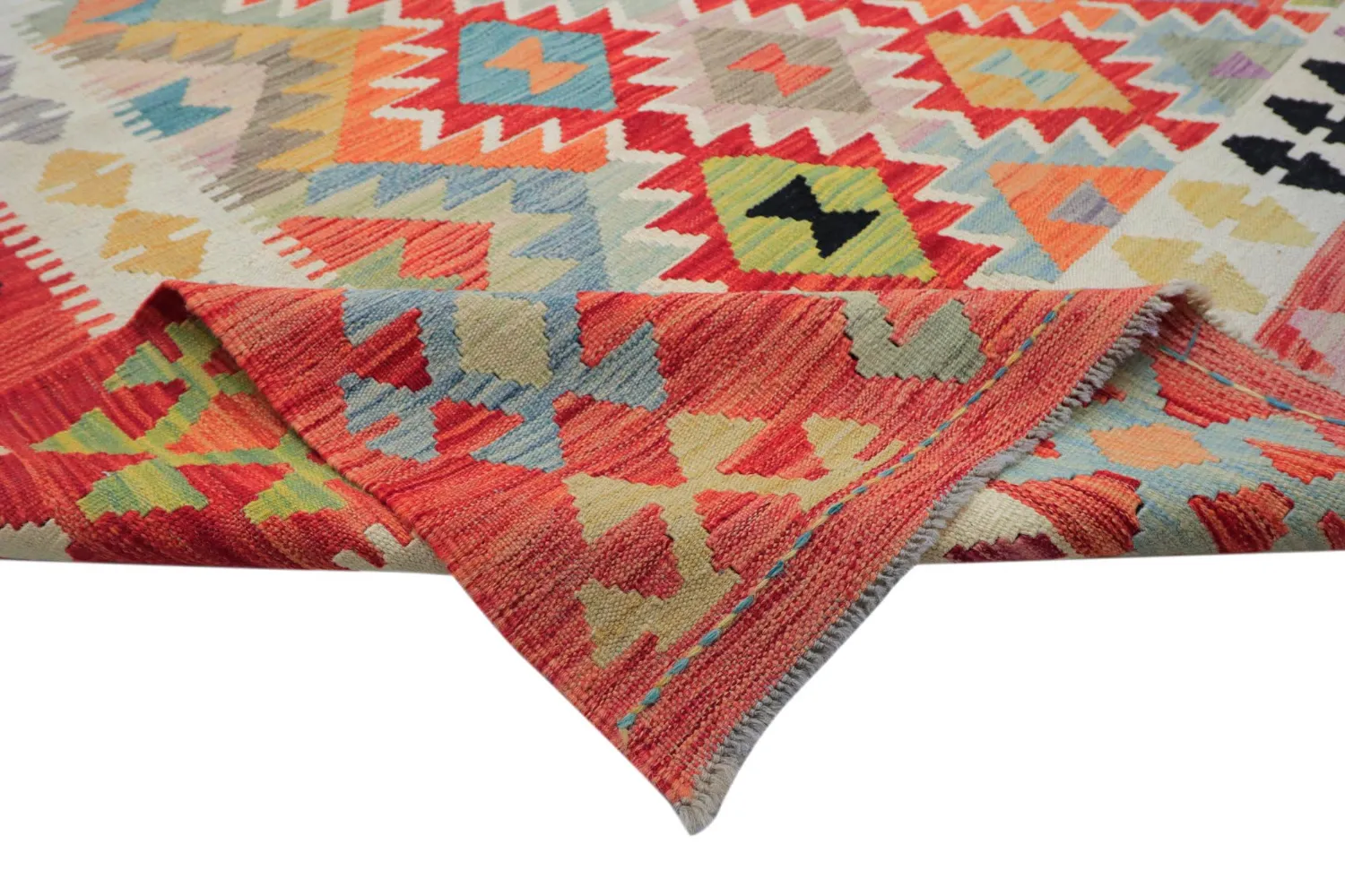 Tapis Oriental - Vegi Kelim Hand Woven - 323 x 415 cm