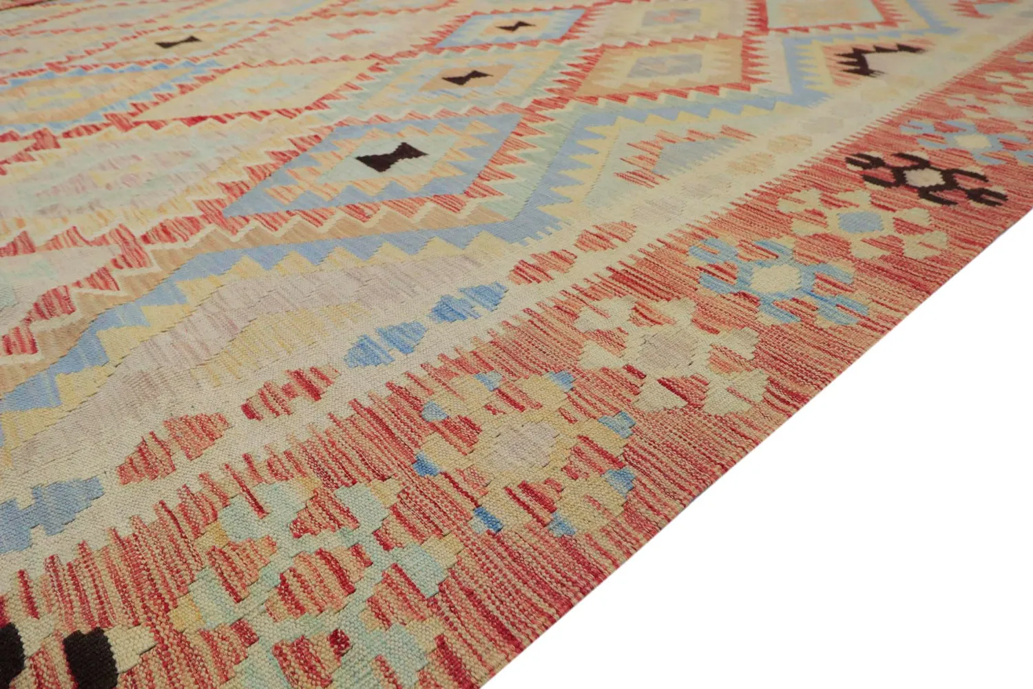 Tapis Oriental - Vegi Kelim Hand Woven - 313 x 427 cm