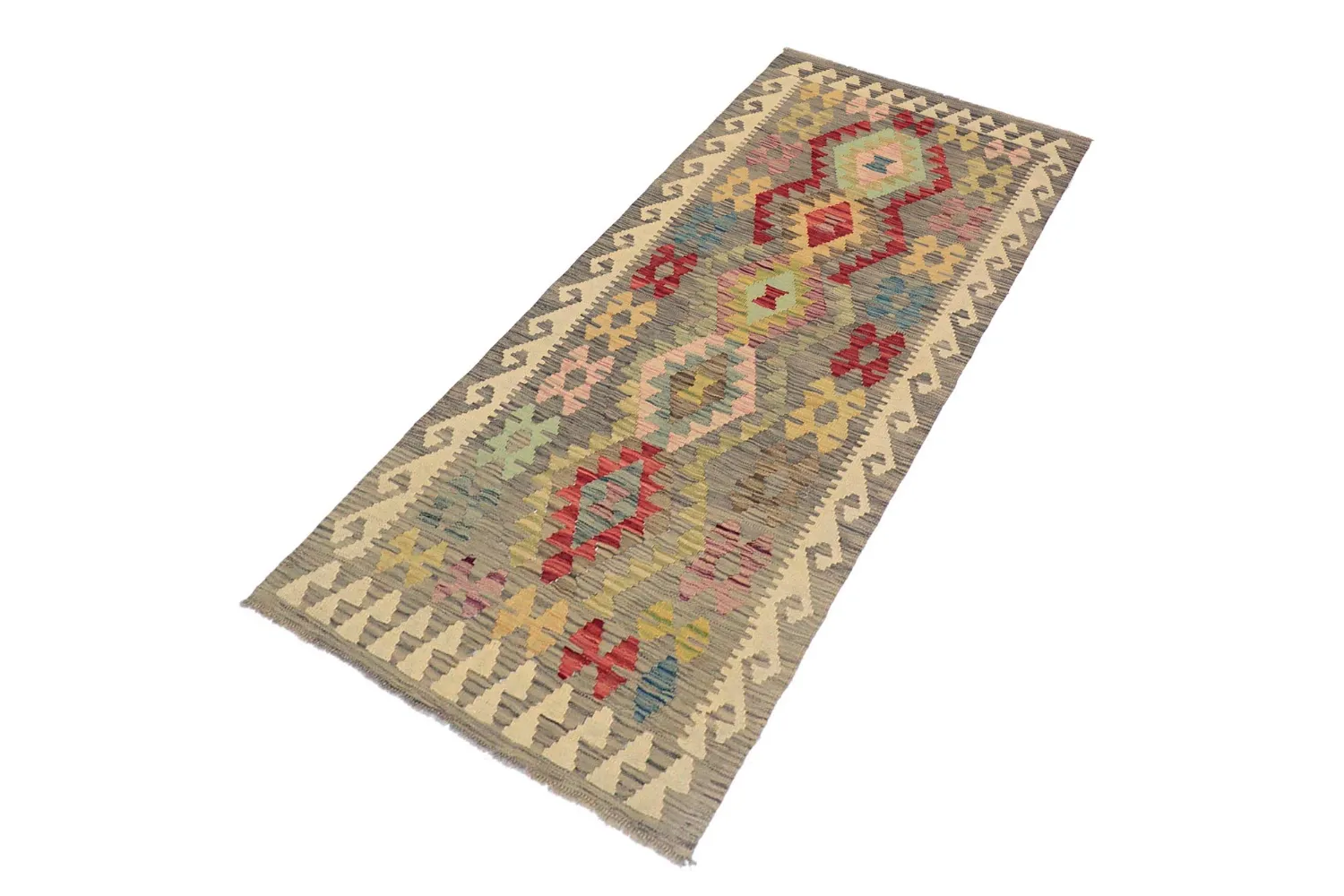Tapis Oriental - Vegi Kelim Hand Woven - 81 x 199 cm