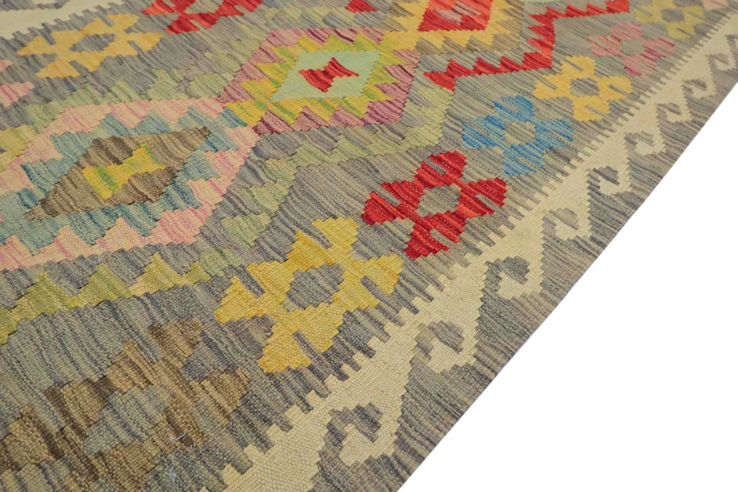 Tapis Oriental - Vegi Kelim Hand Woven - 81 x 199 cm