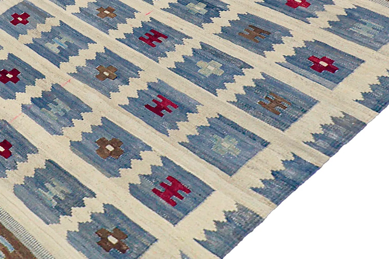 Tapis Oriental - Vegi Kelim Hand Woven - 98 x 151 cm