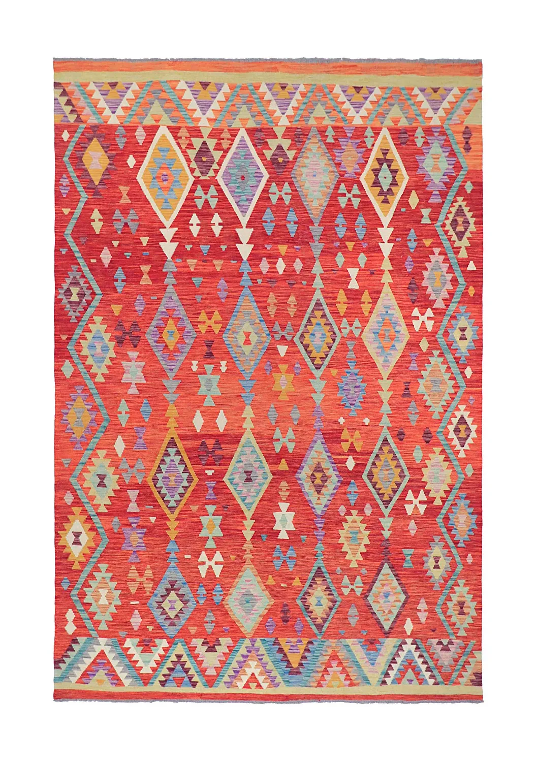 Tapis Oriental - Vegi Kelim Hand Woven - 203 x 299 cm