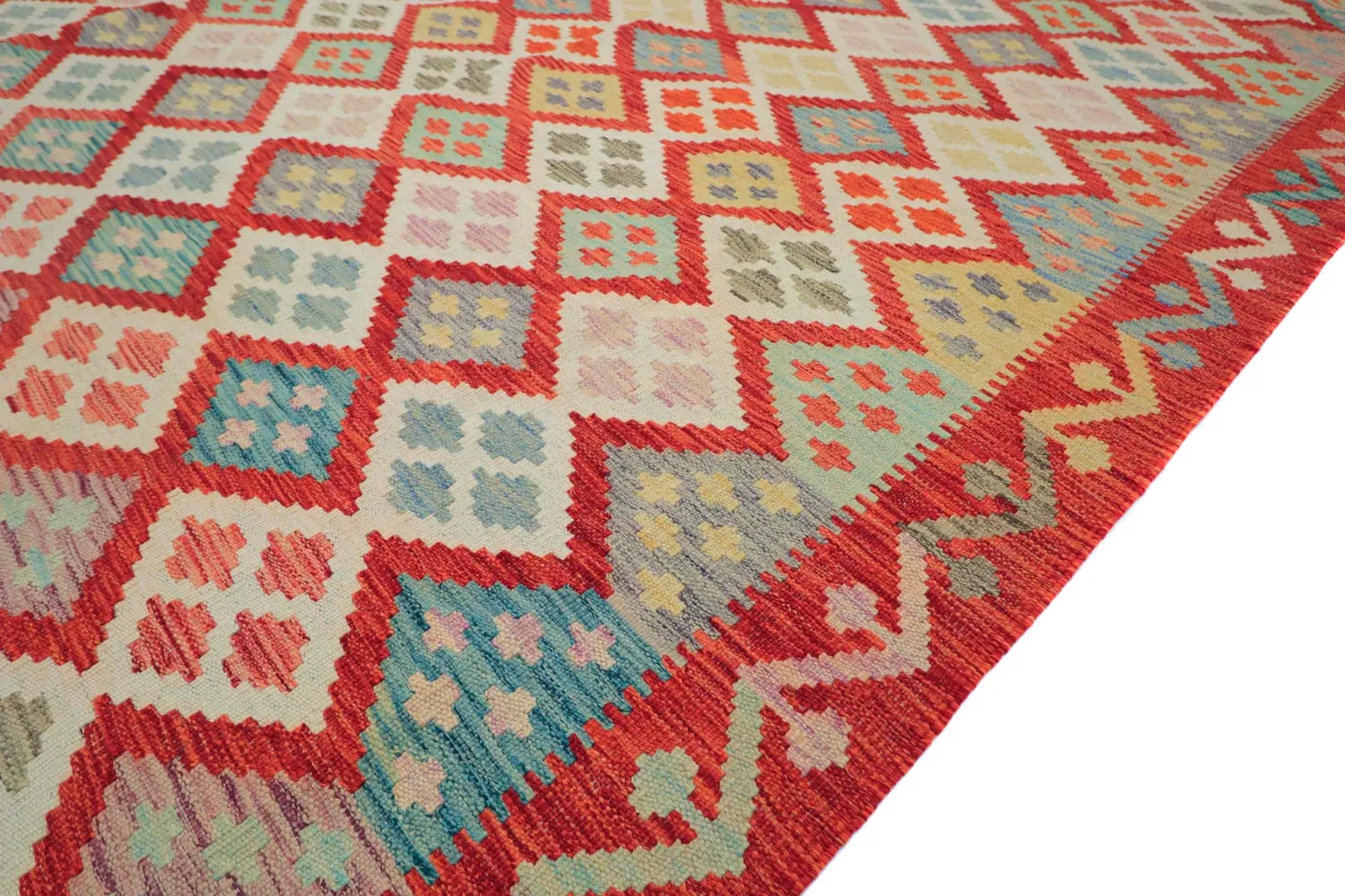 Tapis Oriental - Vegi Kelim Hand Woven - 174 x 250 cm