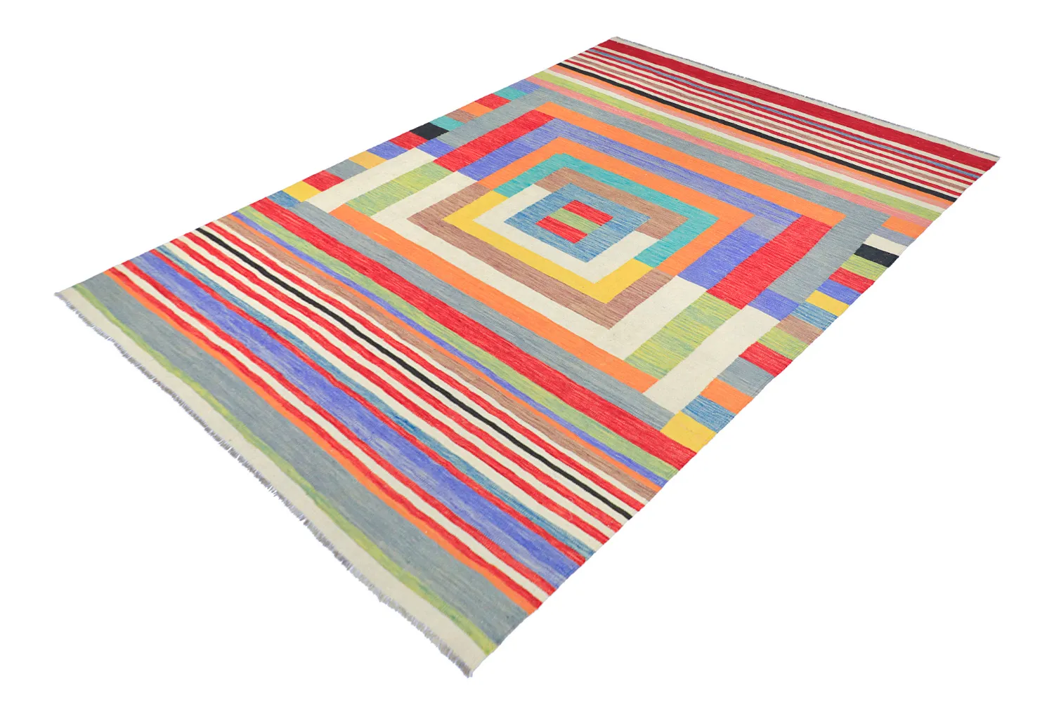Tapis Oriental - Kelim Hand Woven - 205 x 299 cm