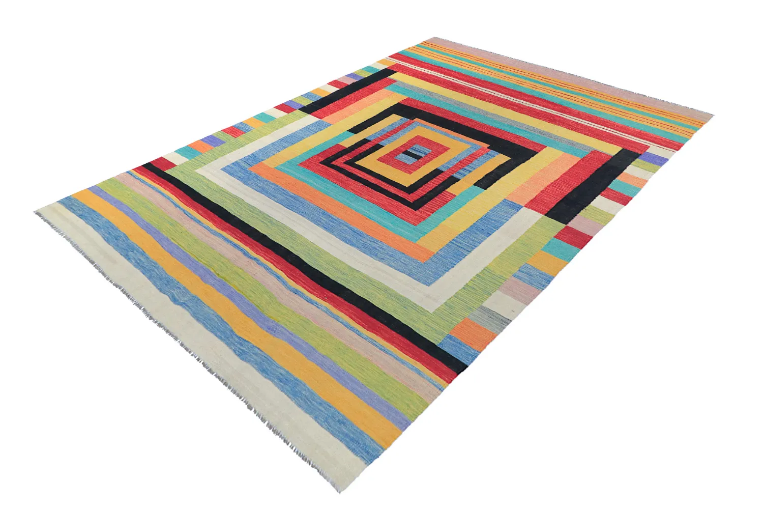Tapis Oriental - Kelim Hand Woven - 201 x 299 cm