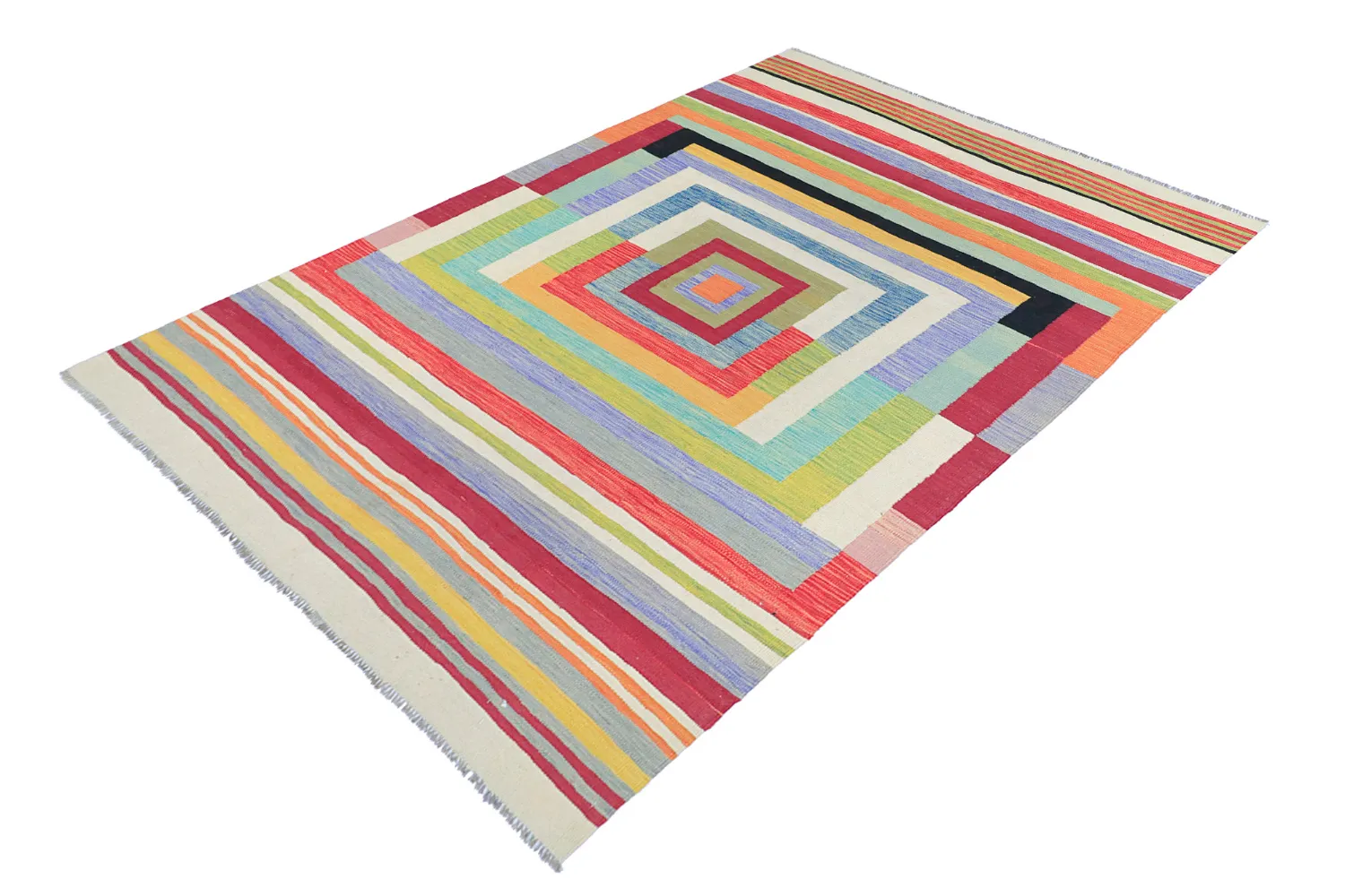 Tapis Oriental - Kelim Hand Woven - 172 x 244 cm
