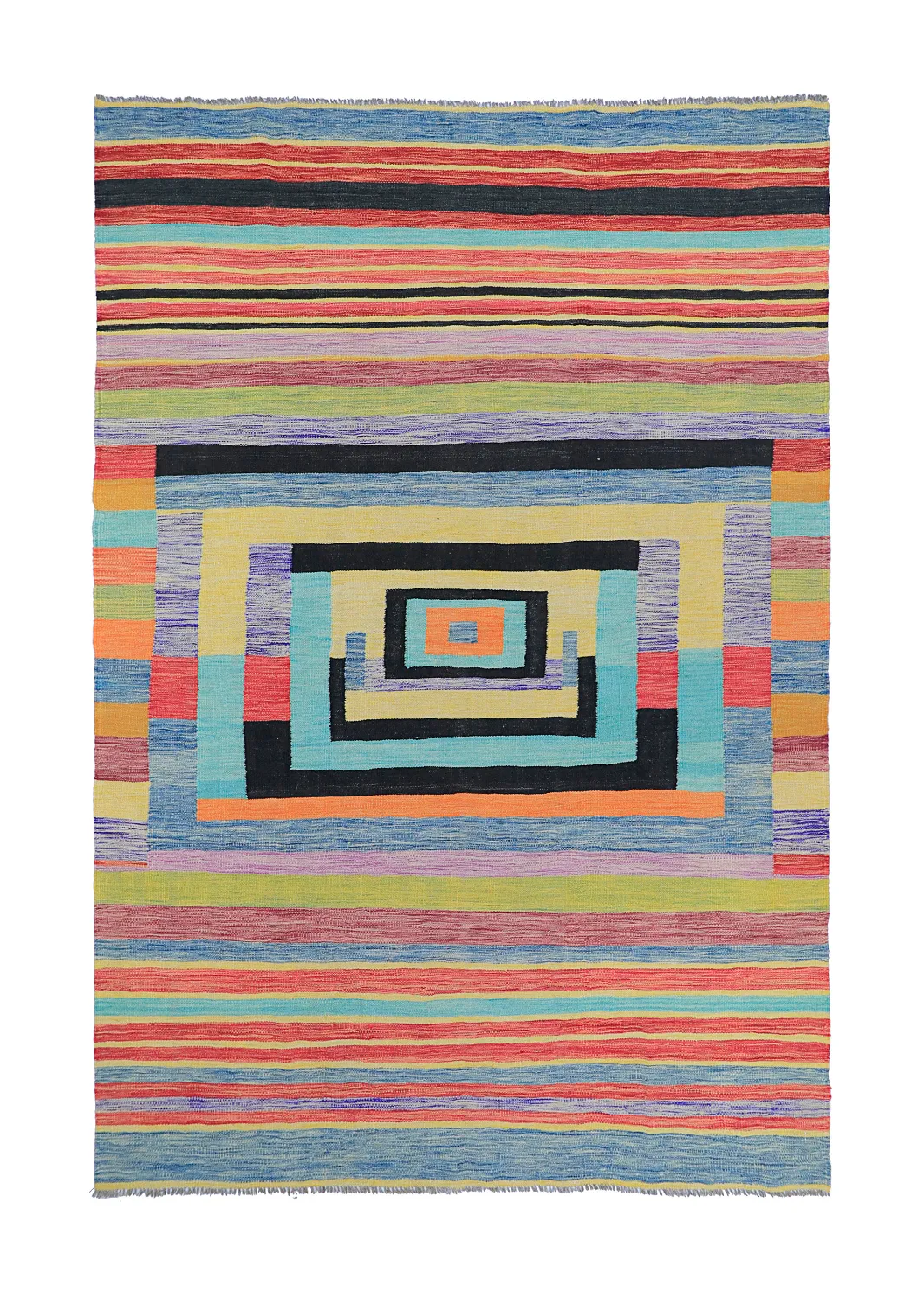 Tapis Oriental - Kelim Hand Woven - 203 x 299 cm