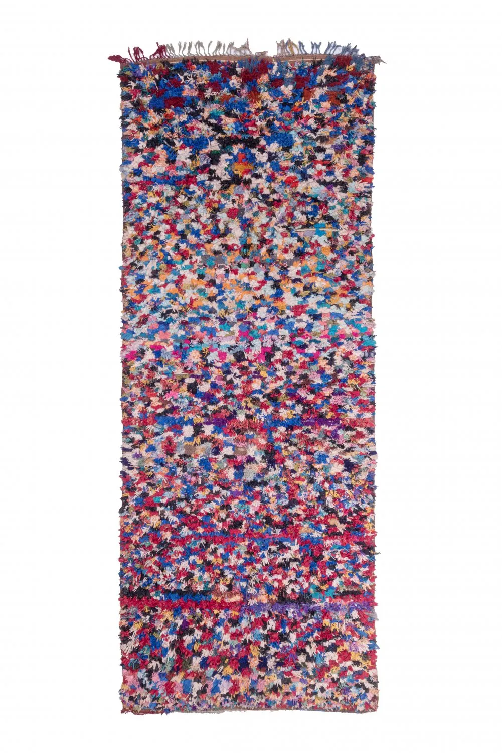 Tapis berbère marocain Boucherouite 370 x 145 cm
