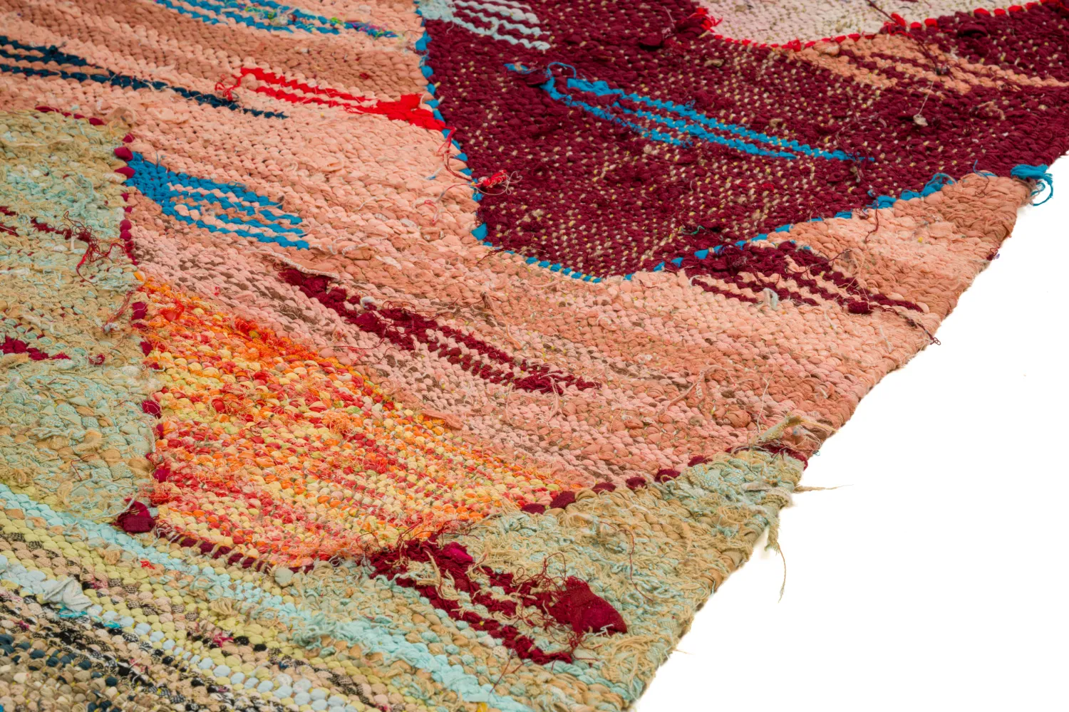 Tapis berbère marocain Boucherouite 160 x 295 cm