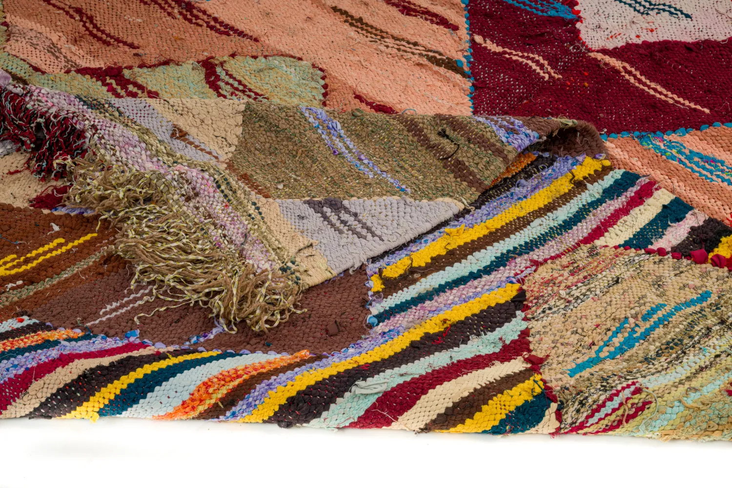 Tapis berbère marocain Boucherouite 160 x 295 cm