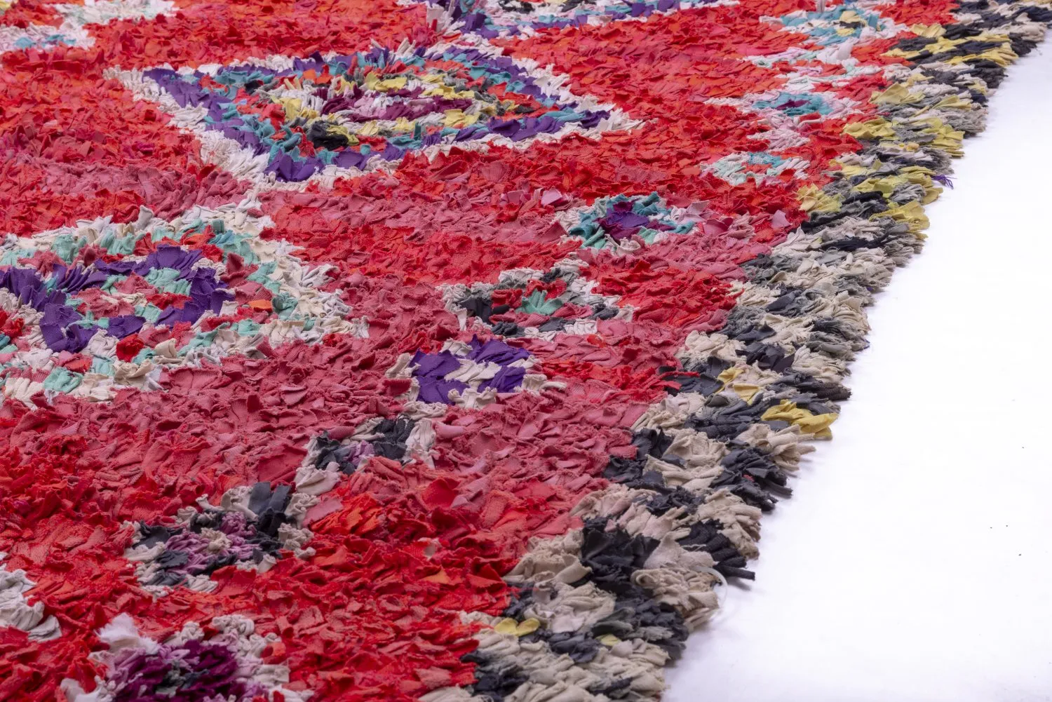 Tapis Marocain Berbère Boucherouite 220 x 125 cm