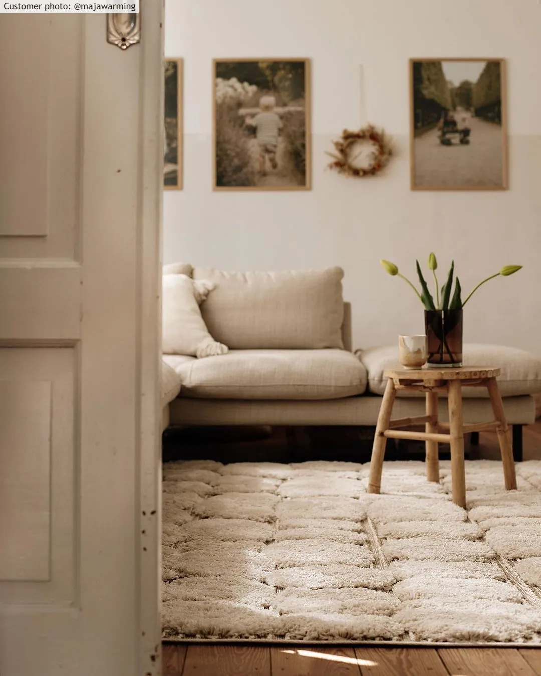 Tapis à poils longs - Fondi (beige)