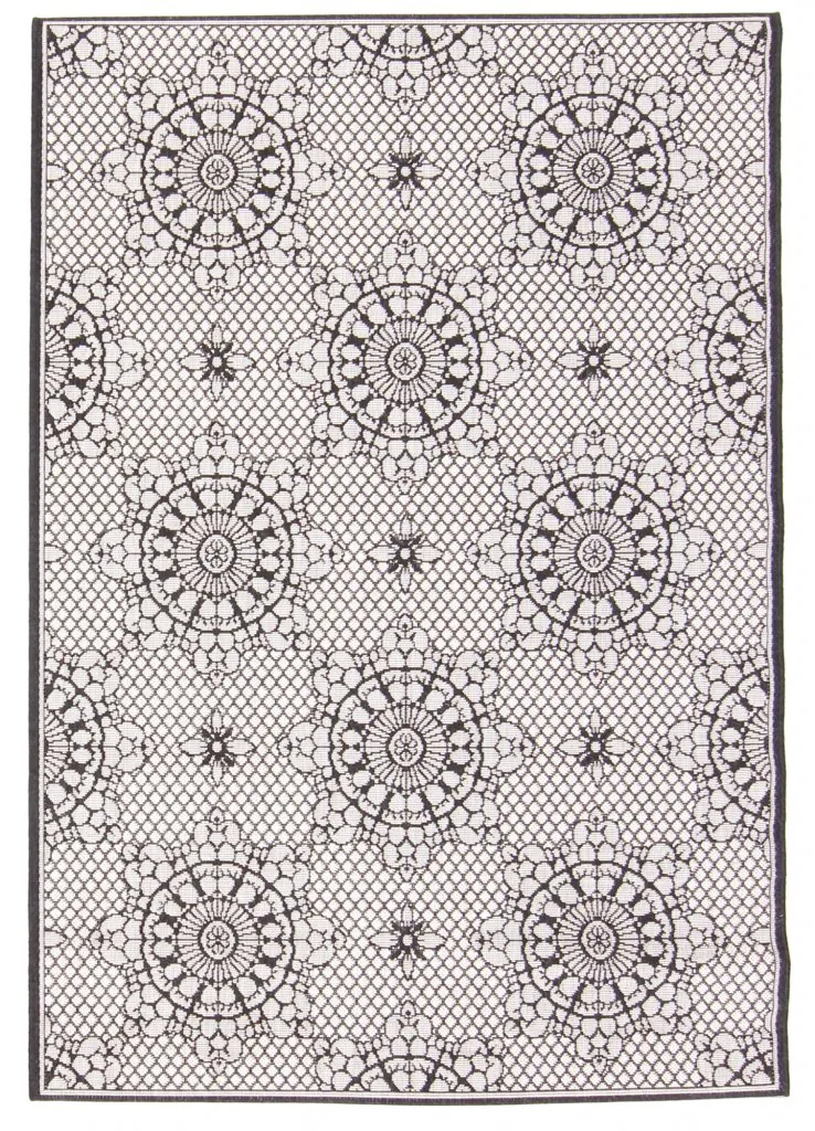 Tapis Wilton - Charleston (noir/sand)