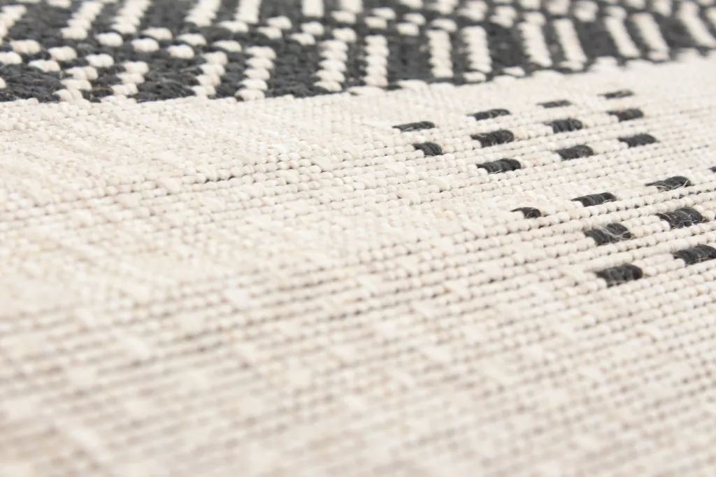 Tapis Wilton - Oregon (noir/sand)
