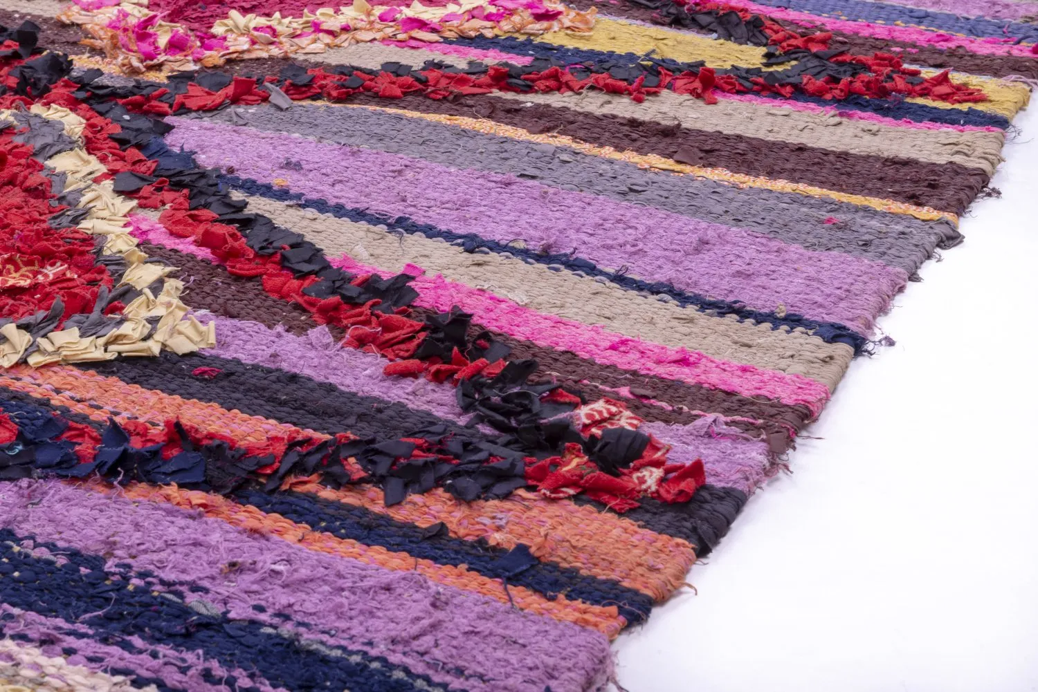 Tapis Marocain Berbère Boucherouite 210 x 130 cm