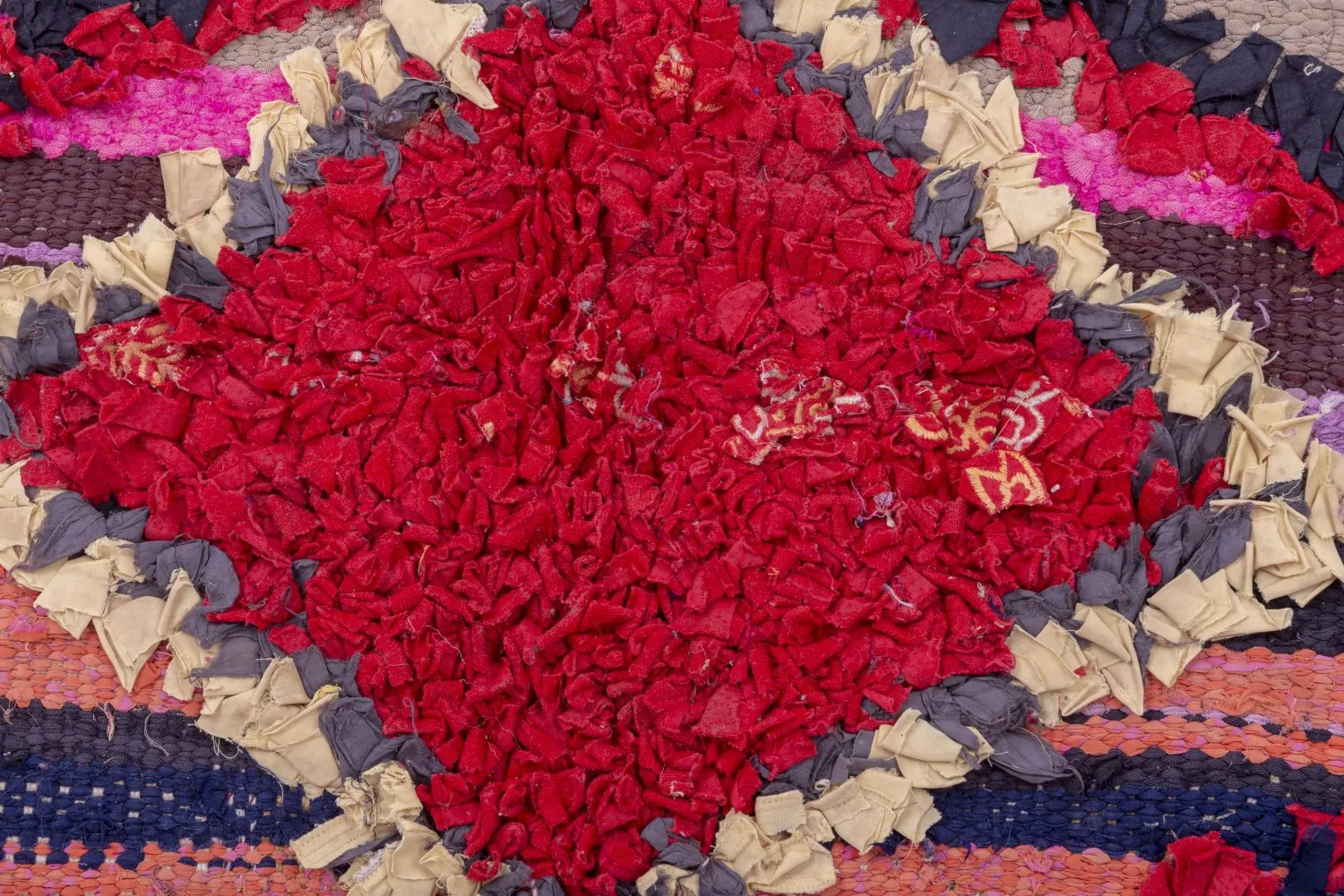 Tapis Marocain Berbère Boucherouite 210 x 130 cm