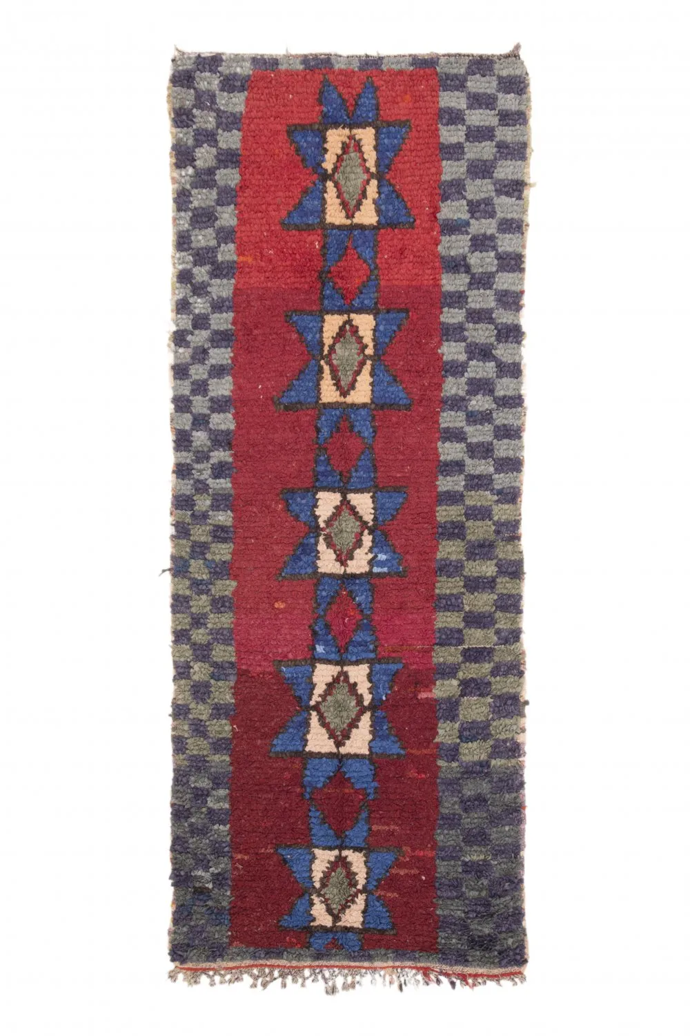 Tapis Marocain Berbère Boucherouite 230 x 85 cm