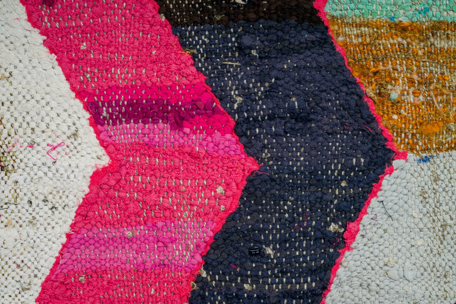 Tapis berbère marocain Boucherouite 150 x 255 cm