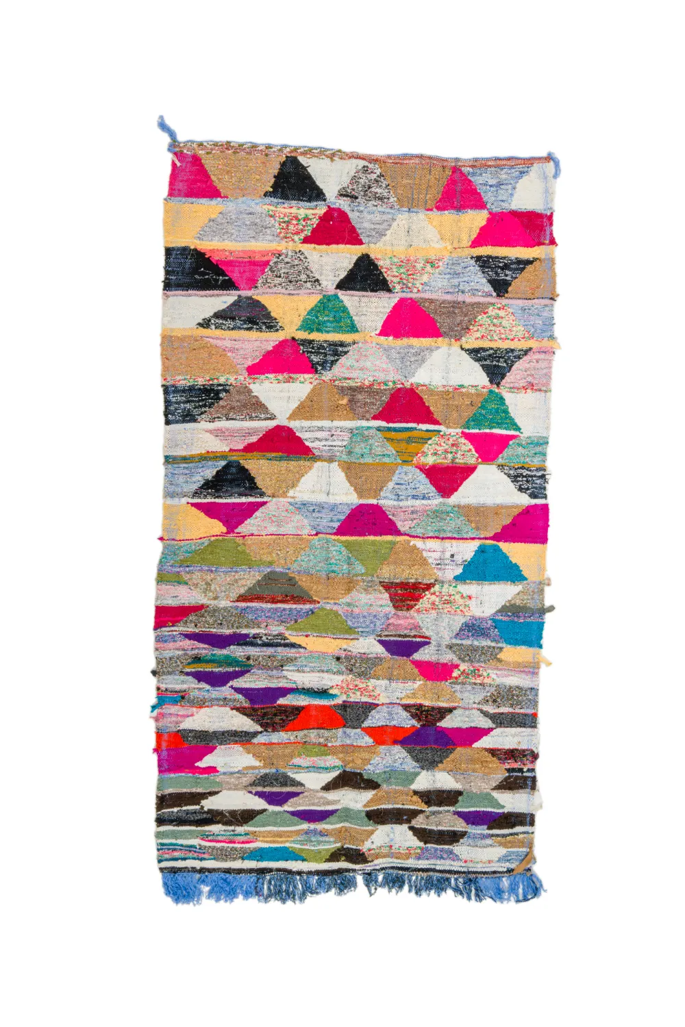 Tapis berbère marocain Boucherouite 150 x 255 cm