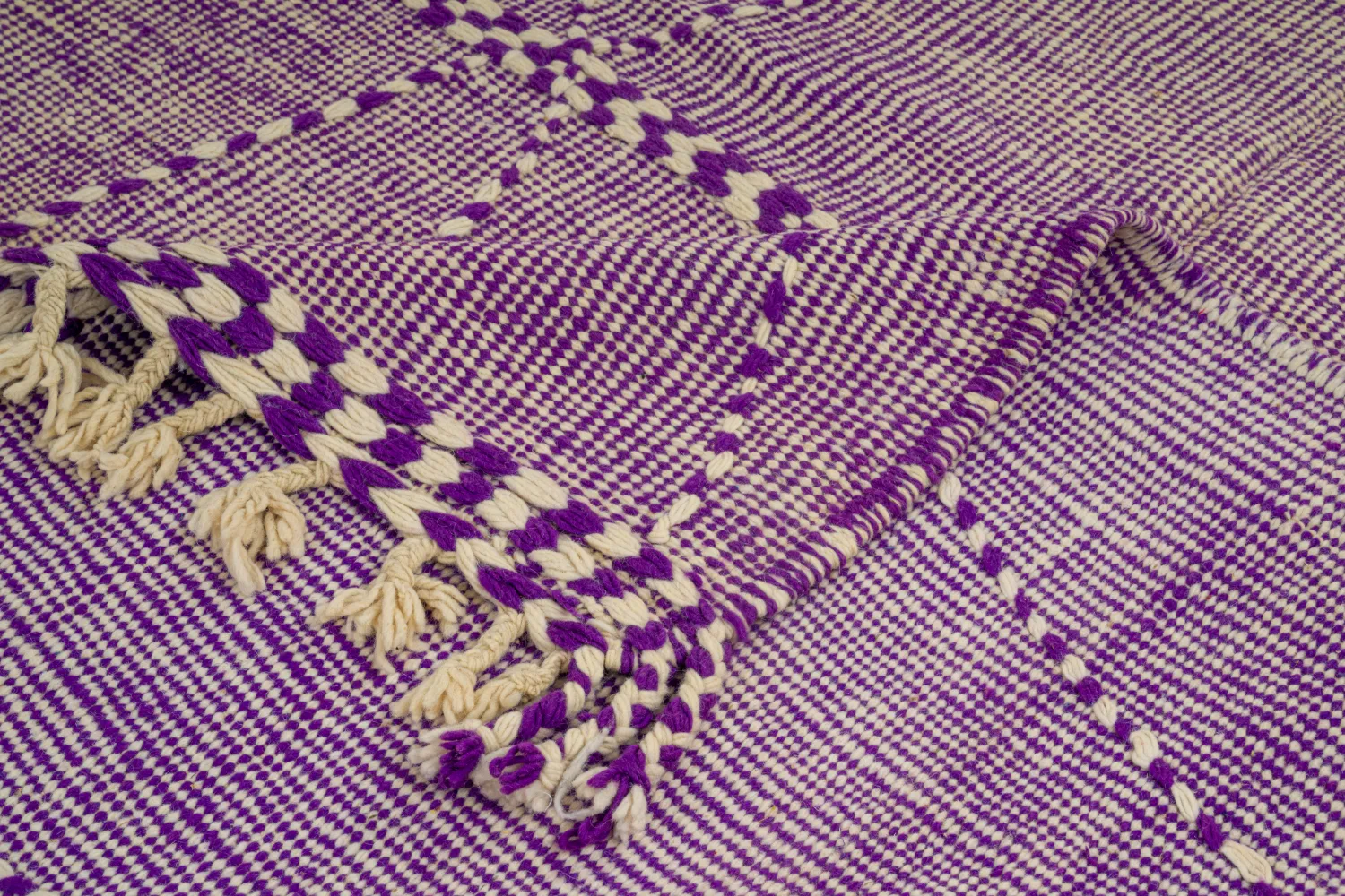 Tapis berbère marocain Boucherouite 170 x 260 cm
