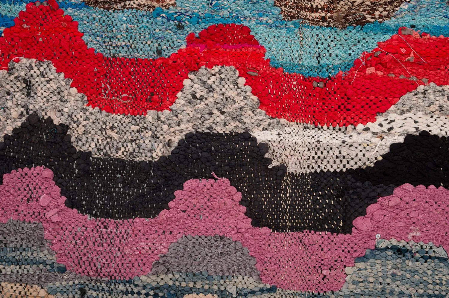 Tapis berbère marocain Boucherouite 170 x 270 cm