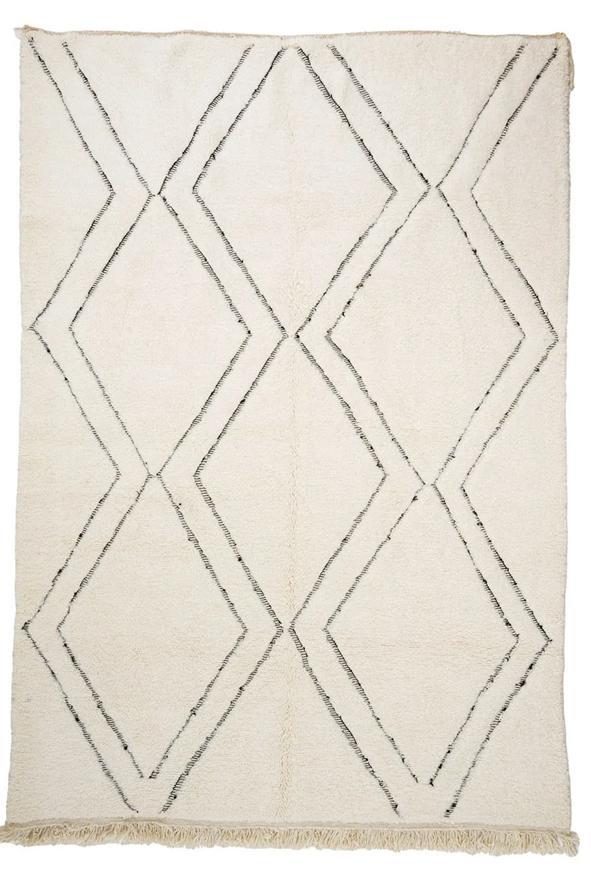 Tapis kilim marocain Beni Ourain 210 x 300 cm
